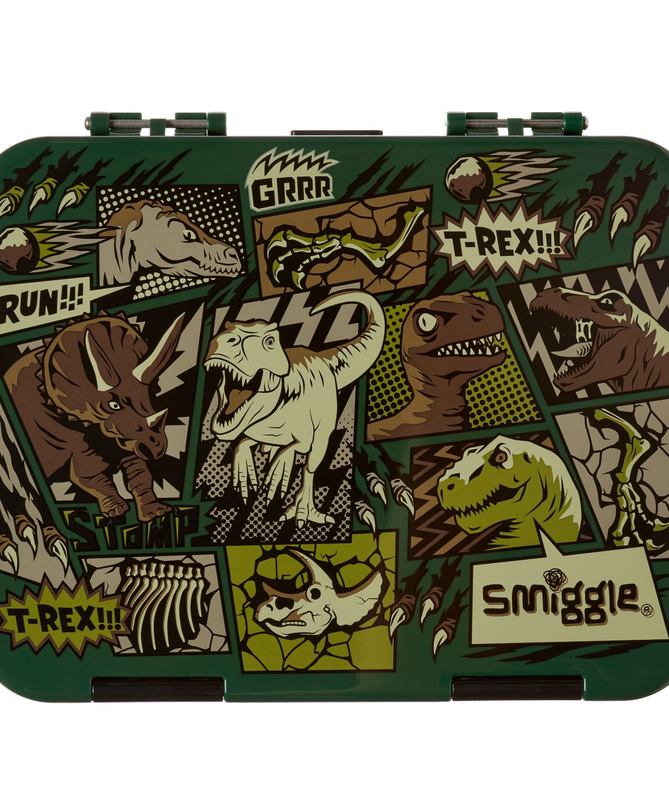 Smiggle - Beyond Büyük Boy Öğle Yemeği Kutusu-Dinossi