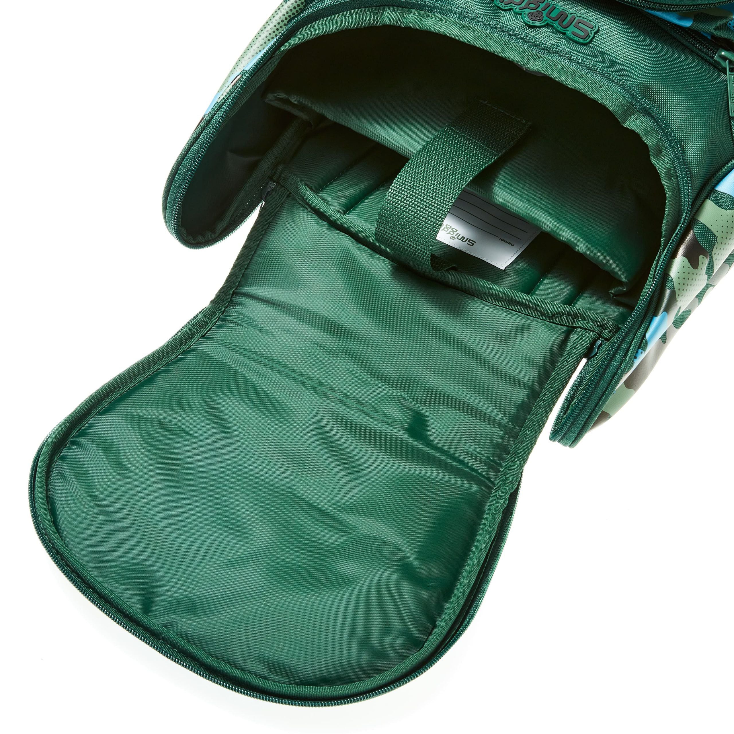 Smiggle - Hide Access Askeri Yeşil Sırt Çantası-Dinossi