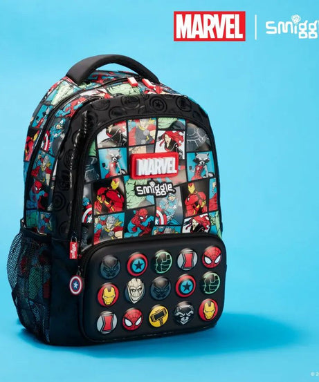 Smiggle - Marvel 4'lü Okul Çanta Seti-Dinossi