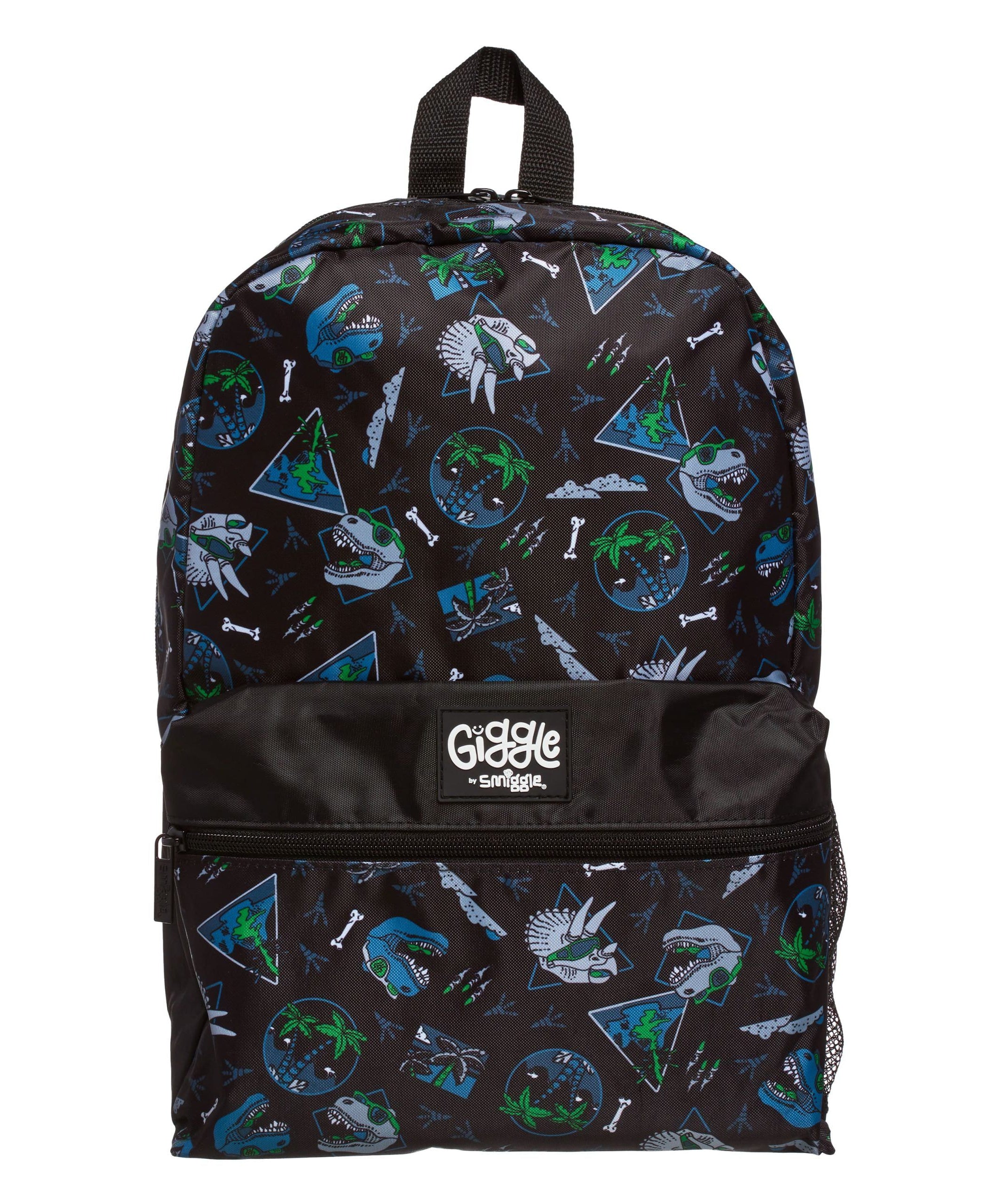 Smiggle - Giggle Siyah Sırt Çantası-Dinossi