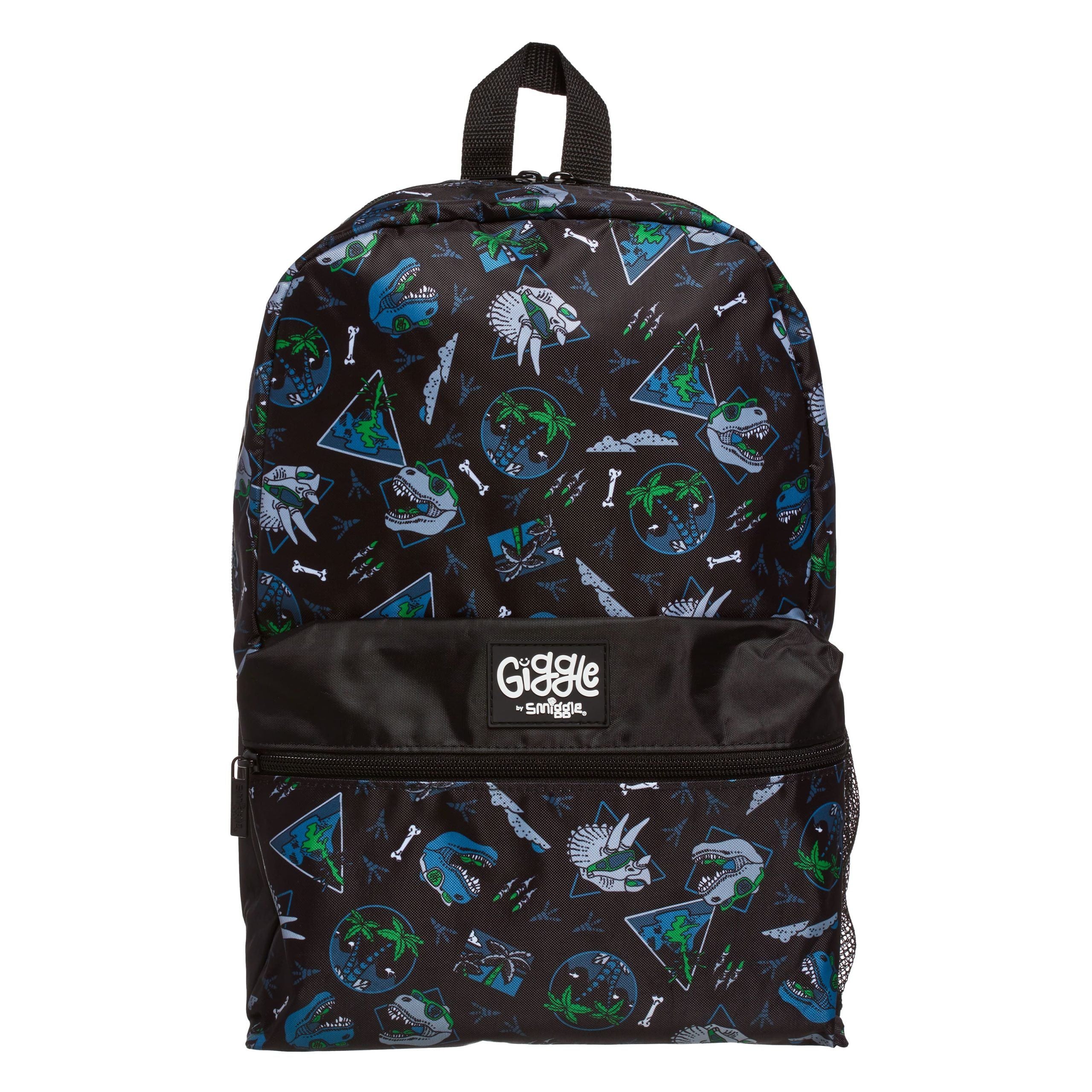 Smiggle - Giggle Siyah Sırt Çantası-Dinossi