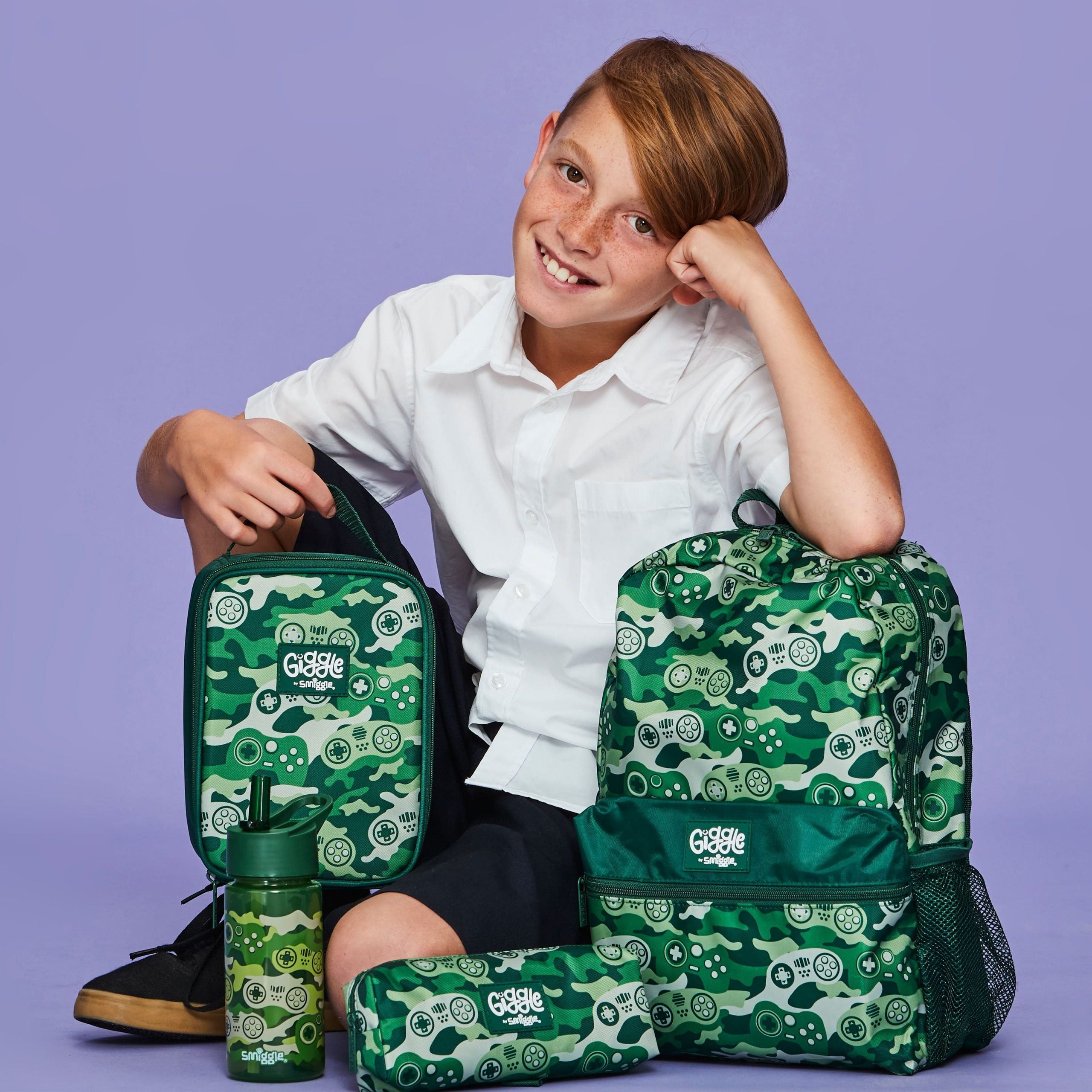 Smiggle - GiggleYeşil Oyun Tutkunu Beslenme Çantası-Dinossi