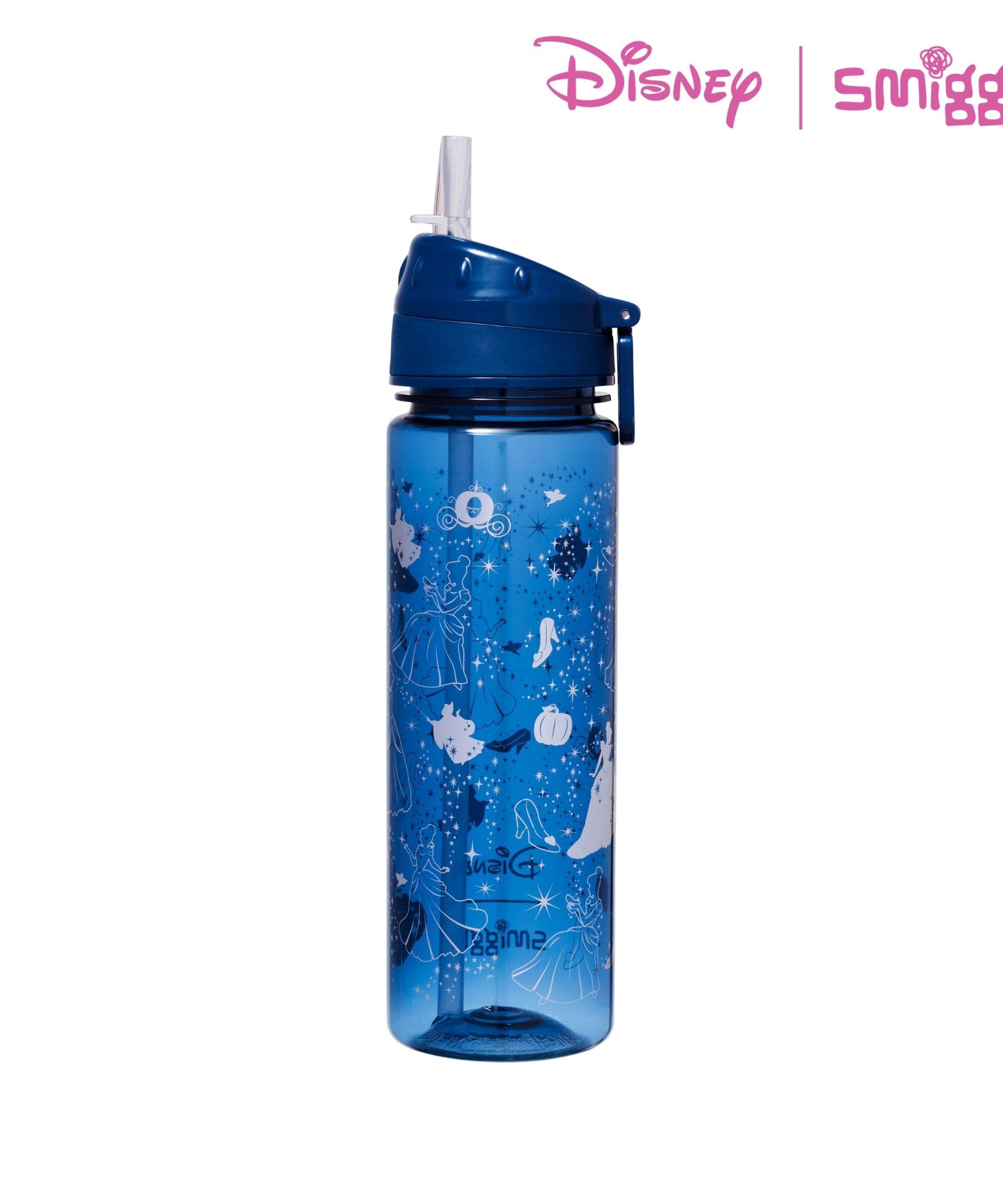 Smiggle - Disney Prenses Pipetli 650ML BPA İçermeyen Suluk-Dinossi
