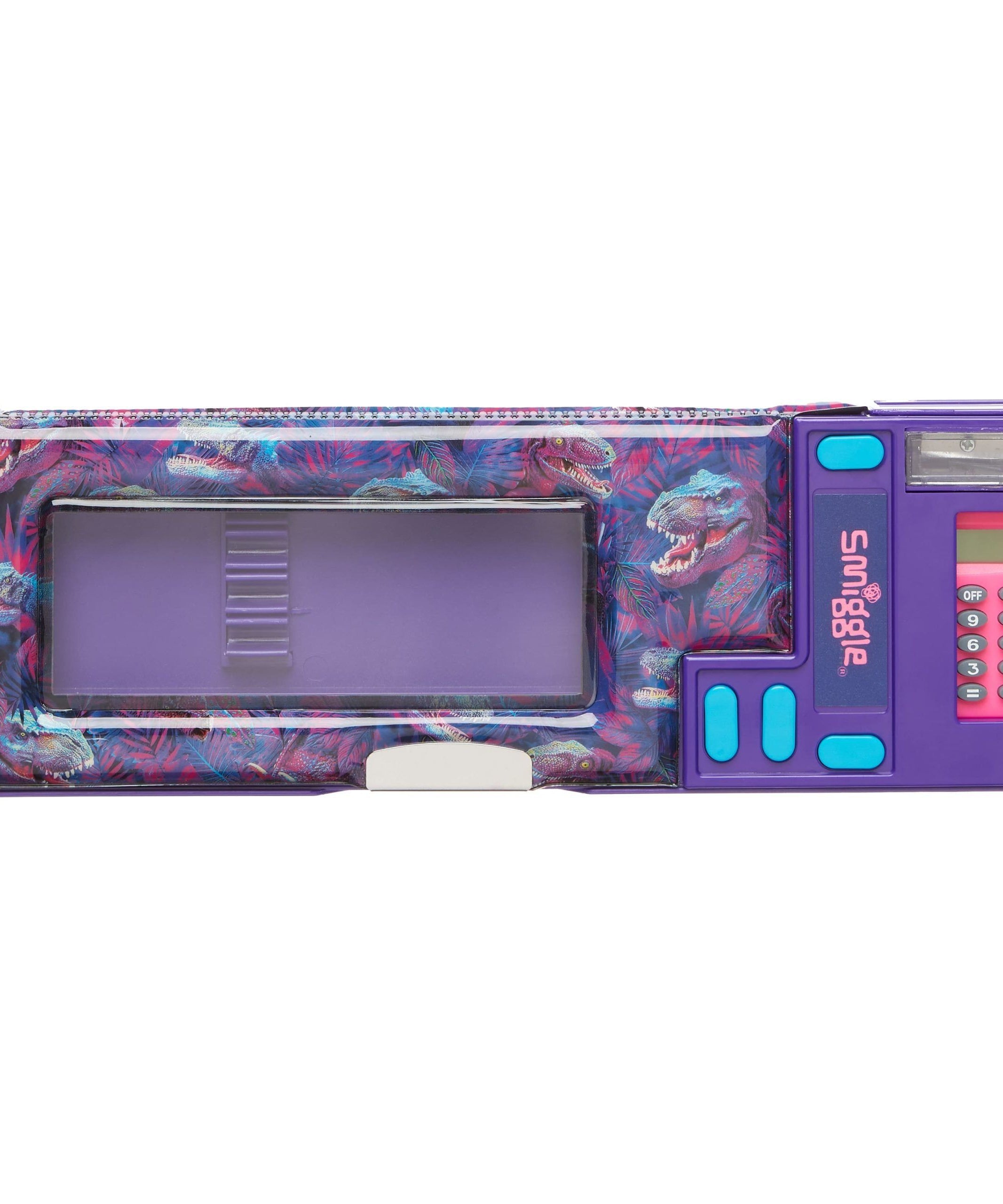 Smiggle - Roarsome Hesap Makineli Otomatik Kalem Kutusu-Dinossi