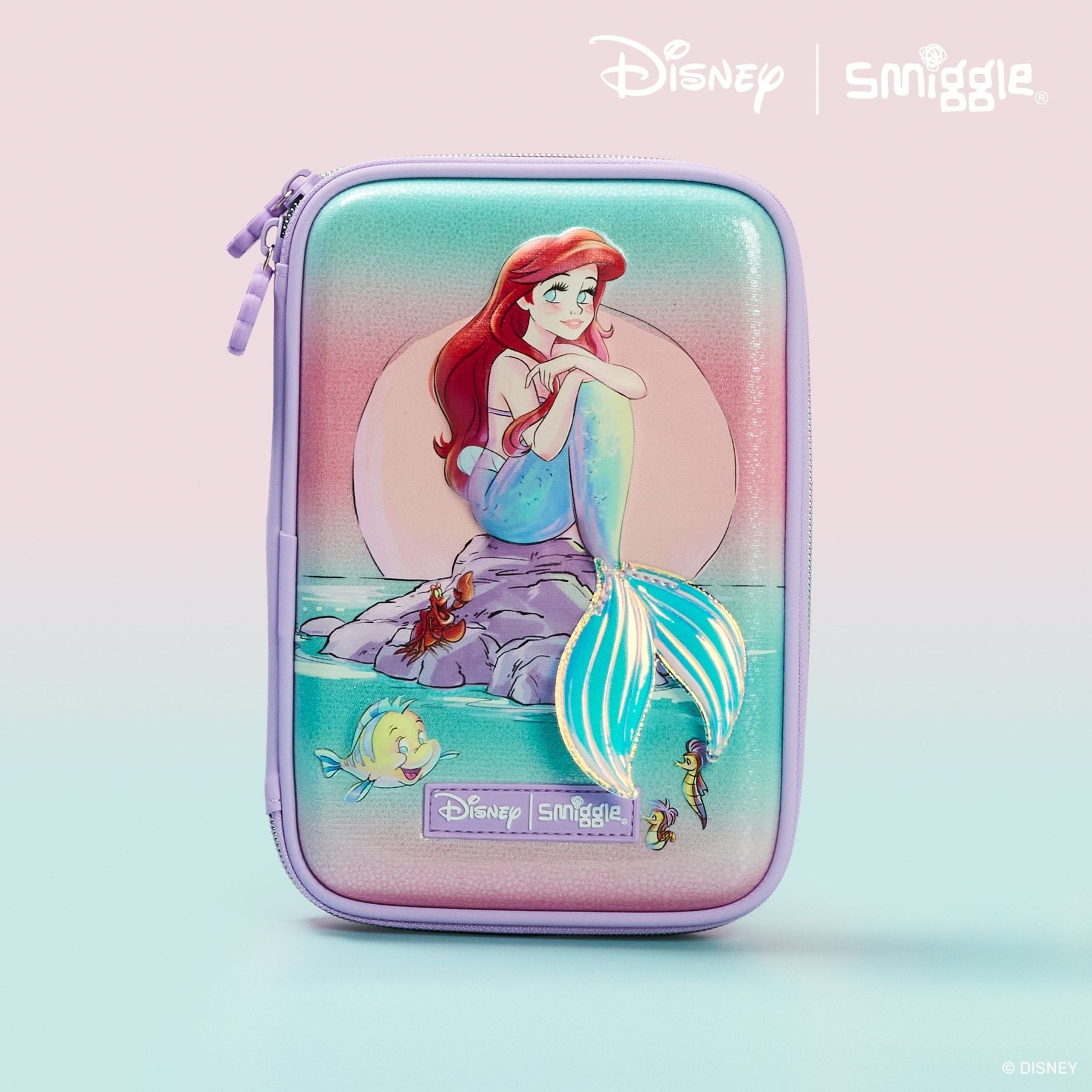Smiggle - Disney Prenses Deniz Kızı Kalem Kutusu-Dinossi