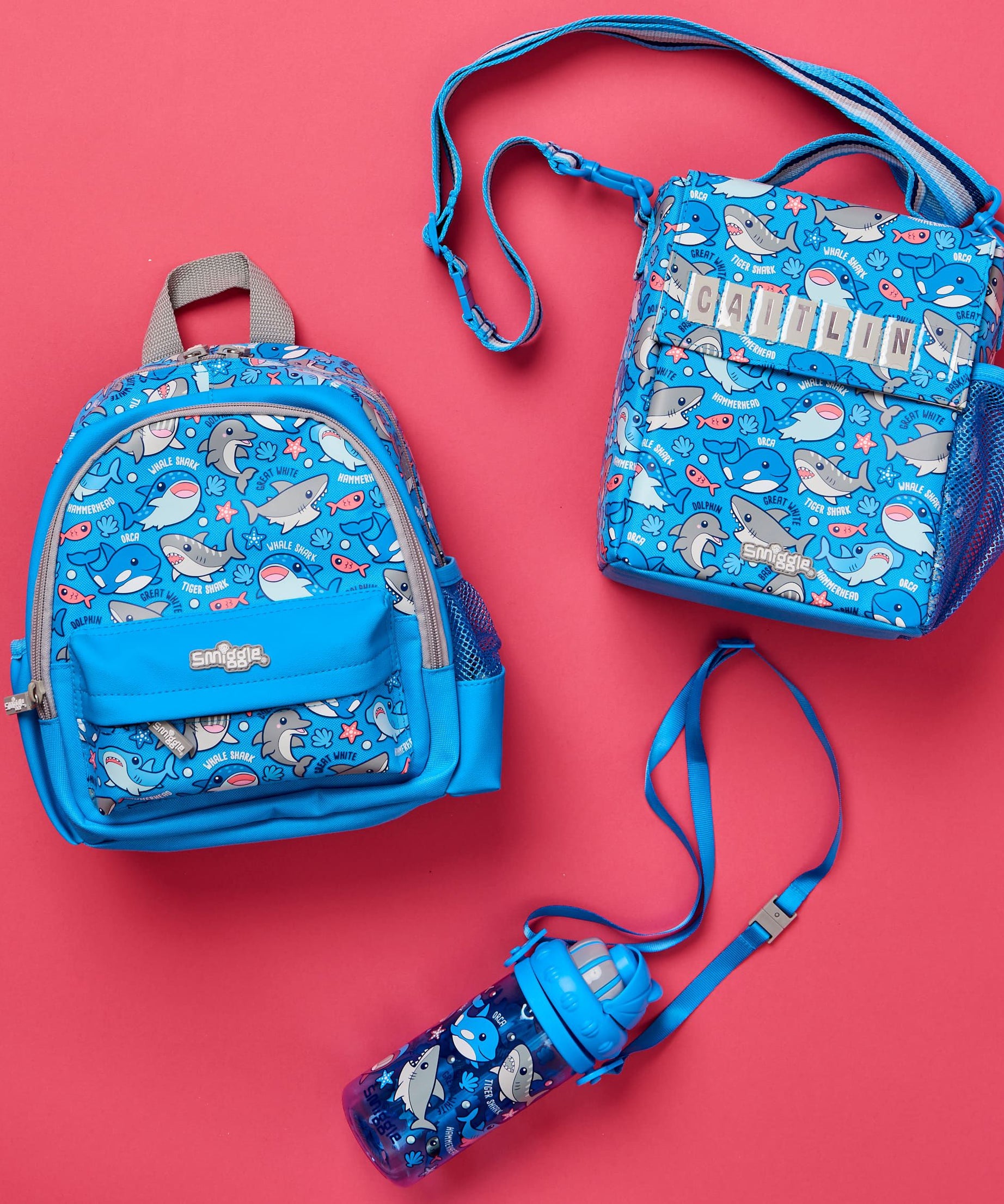 Smiggle - Up & Down Minik Tatlı Balıklar Sırt Çantası-Dinossi