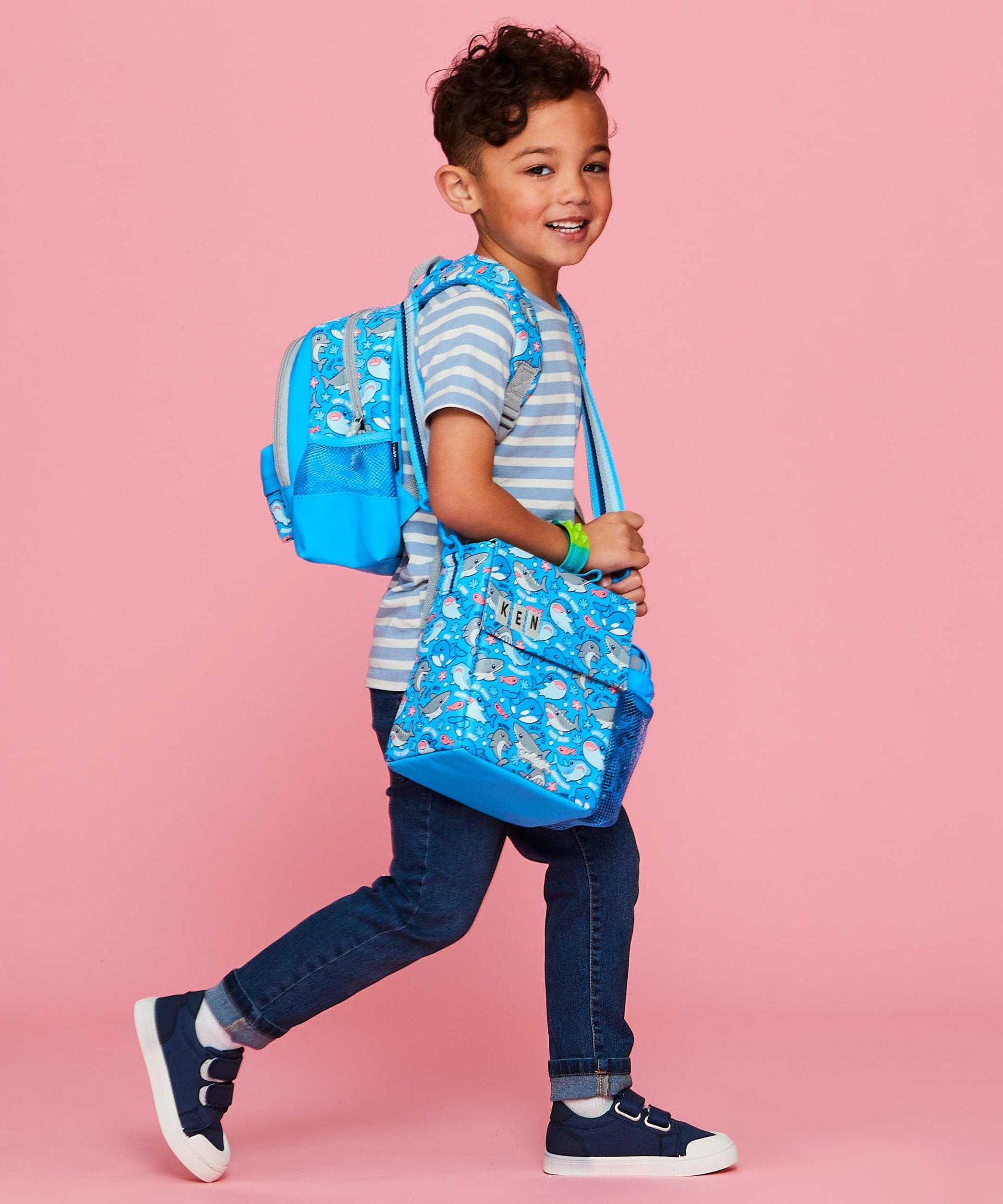 Smiggle - Up & Down Minik Tatlı Balıklar Sırt Çantası-Dinossi