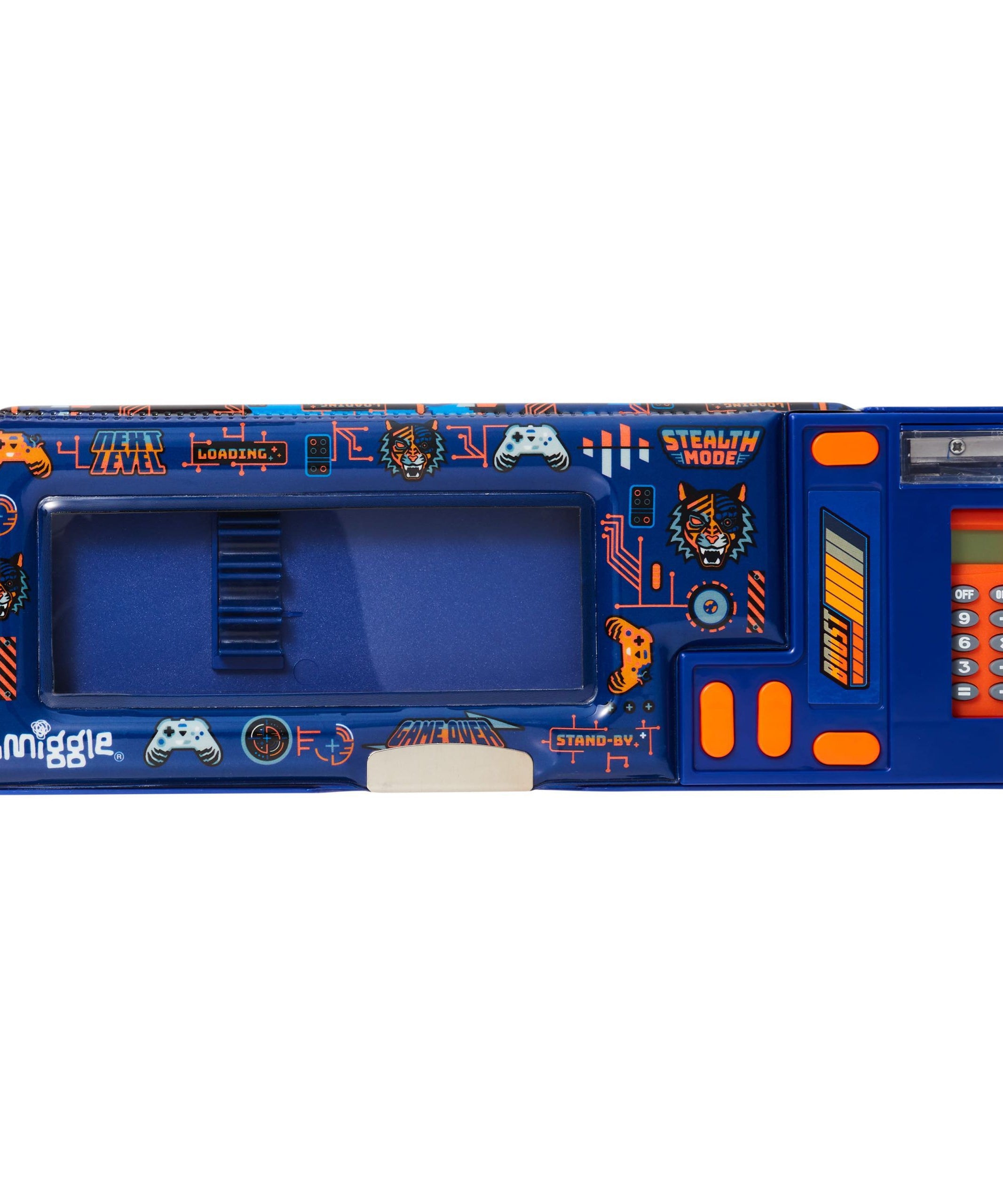 Smiggle - Hey There Hesap Makineli Otomatik Kalem Kutusu-Dinossi