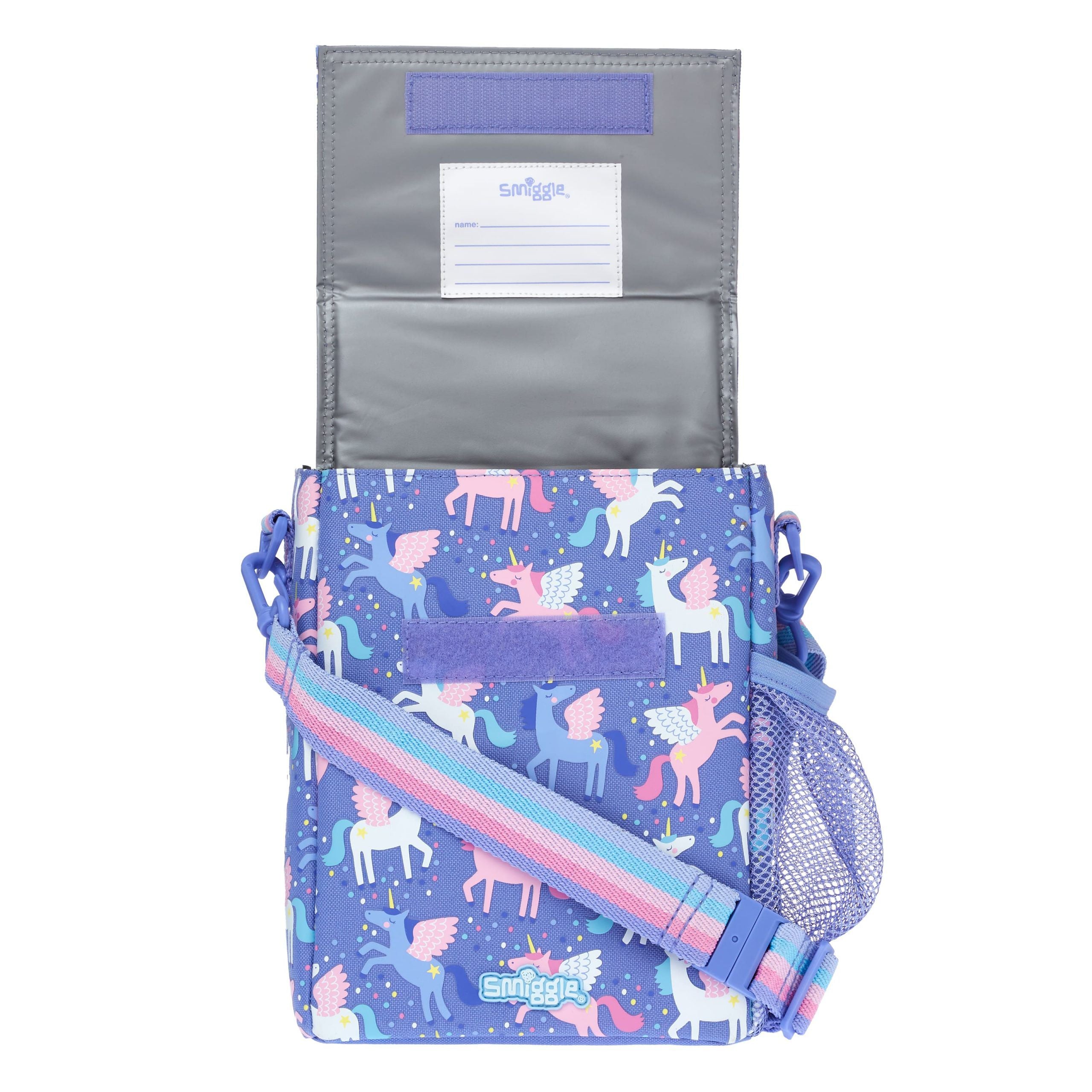 Smiggle - Up & Down Minik İsimlikli Beslenme Çantası-Dinossi