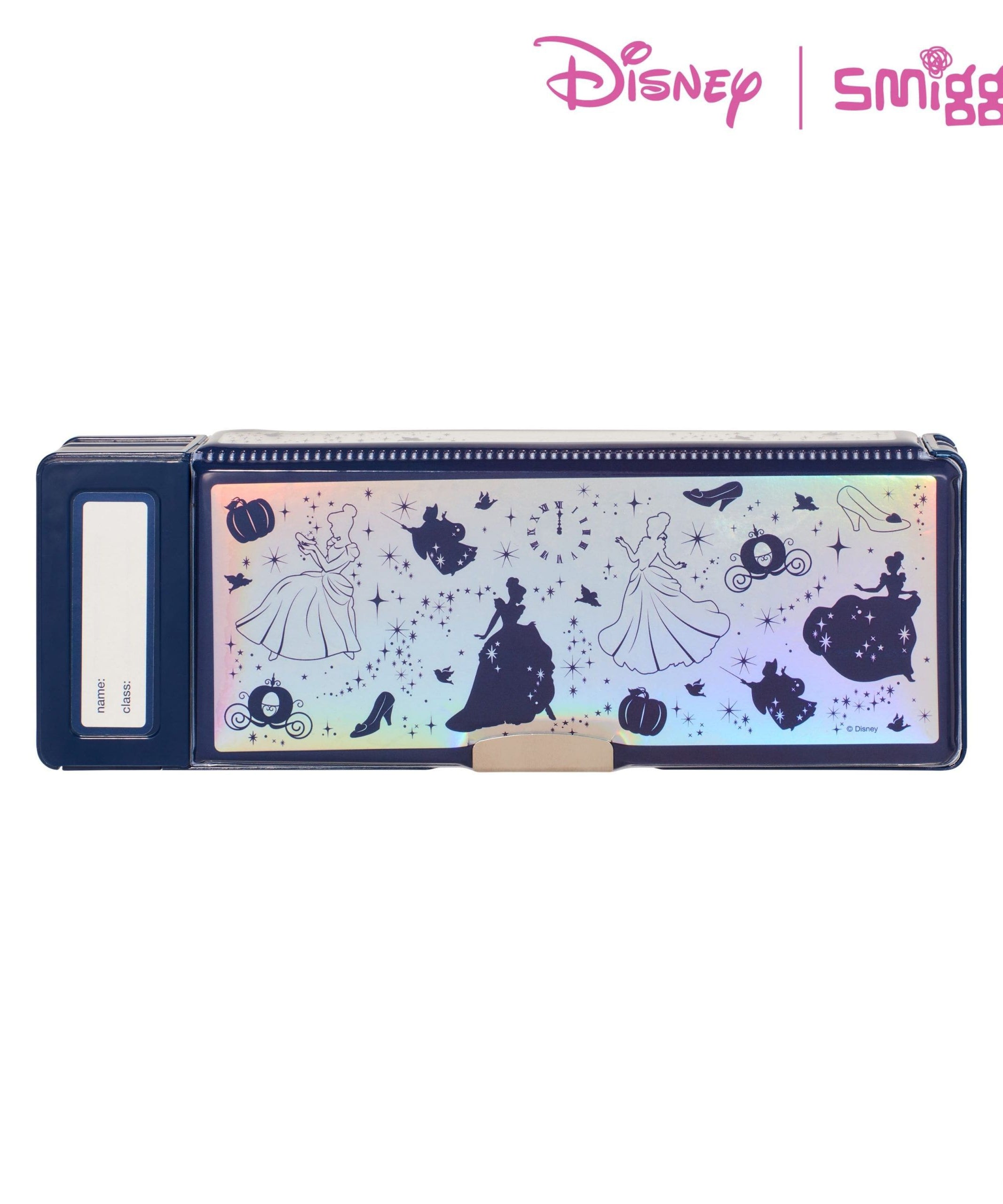 Smiggle - Disney Prenses Sindirella Hesap Makineli Otomatik Kalem Kutusu-Dinossi