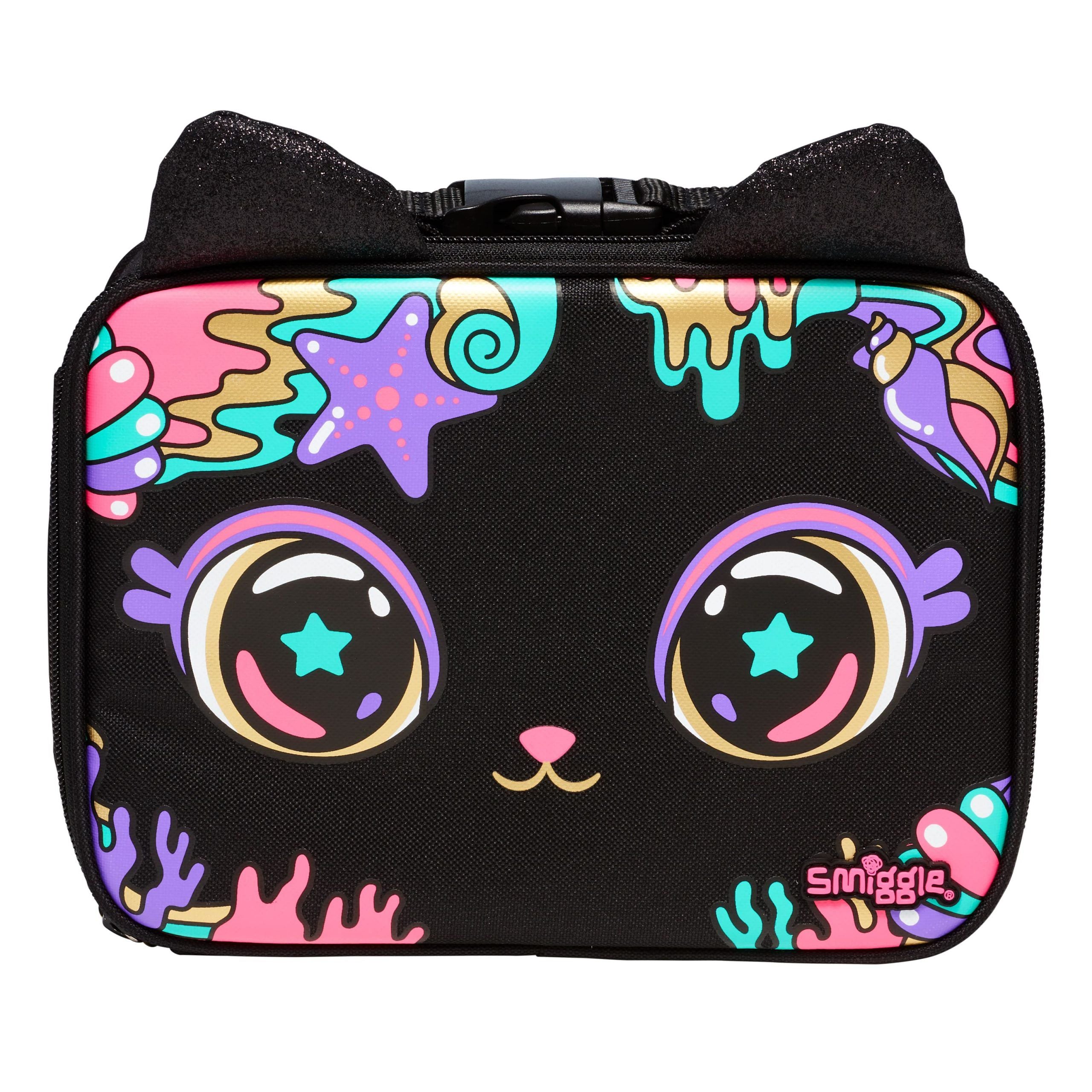 Smiggle - Hey There Hardtop Kare Beslenme Çantası-Dinossi