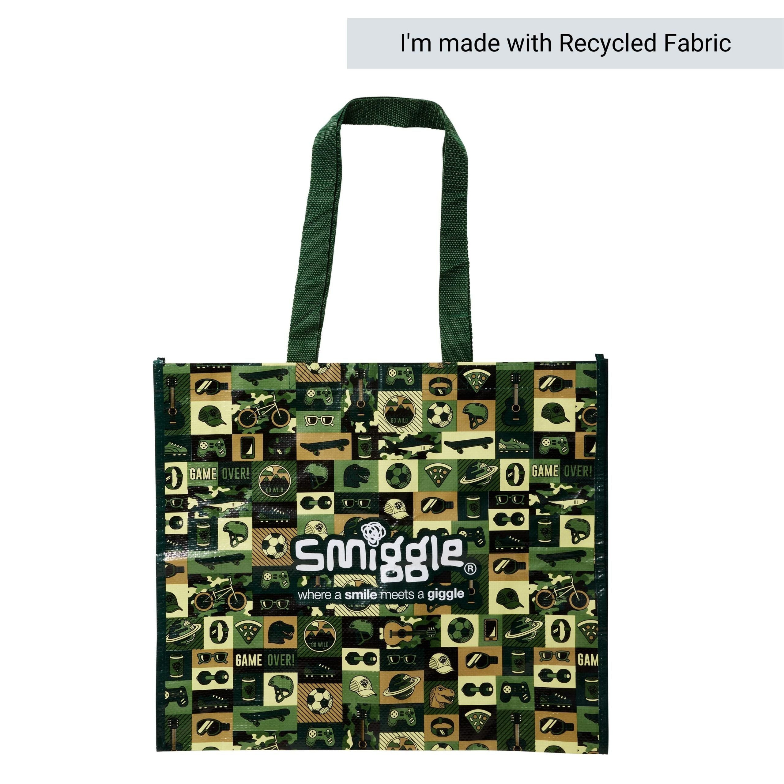 Smiggle - Glee Büyük Beni Yeniden Kullan Çanta-Dinossi