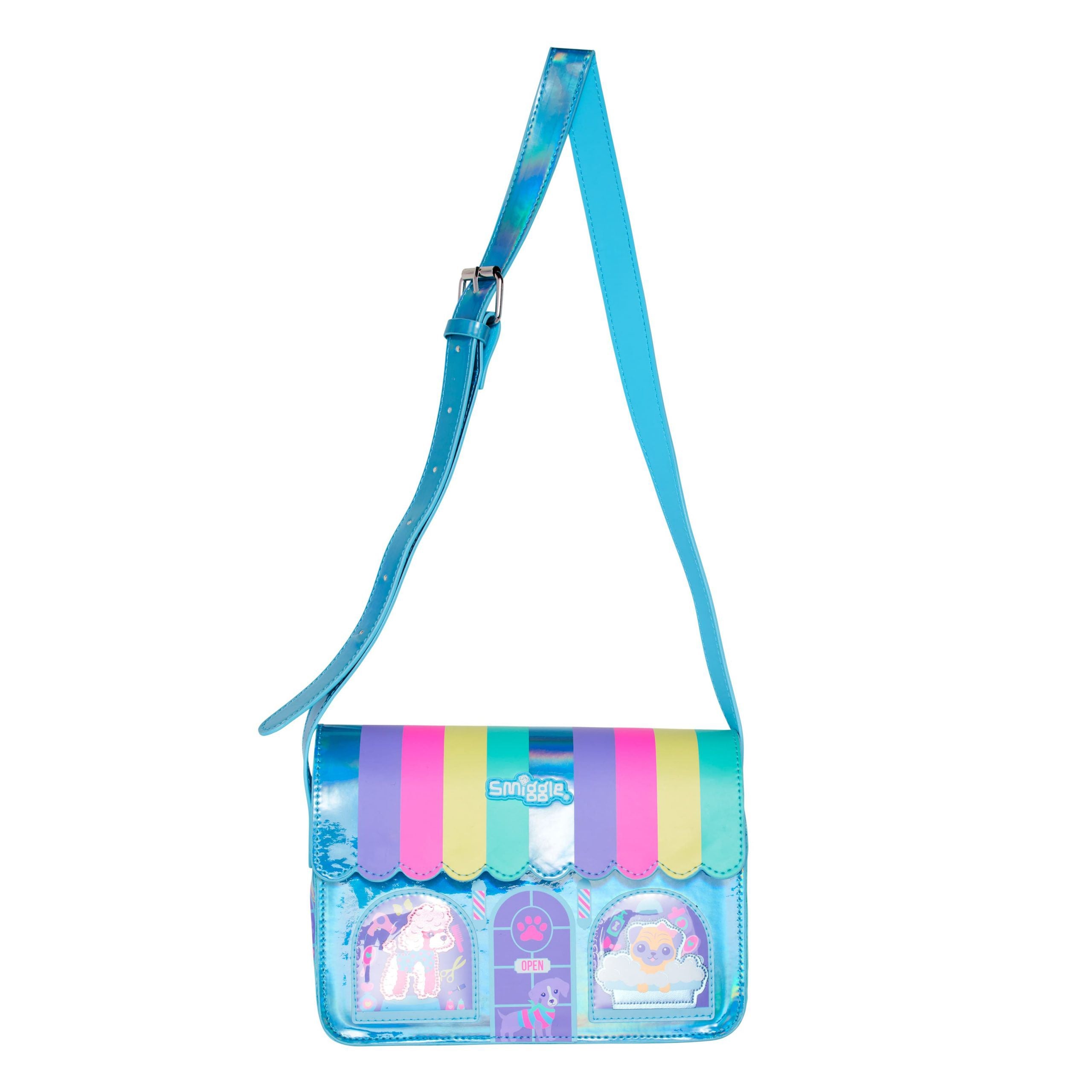 Smiggle - Pet Arkadaşlarım Kız Dükkanı Omuz Çantası-Dinossi