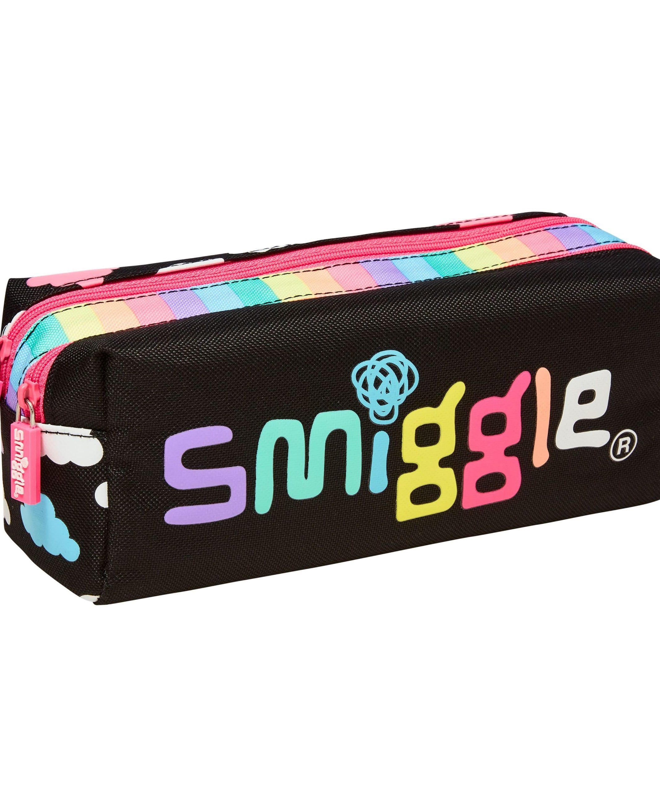 Smiggle - Peppy Çift Gözlü Klasik Kalem Kutusu-Dinossi