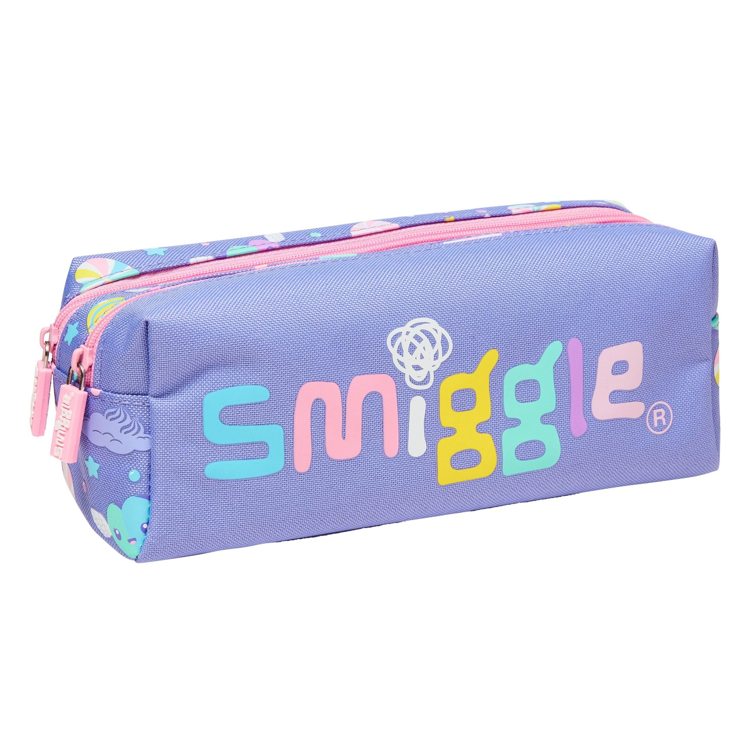 Smiggle - Peppy Çift Gözlü Klasik Kalem Kutusu-Dinossi