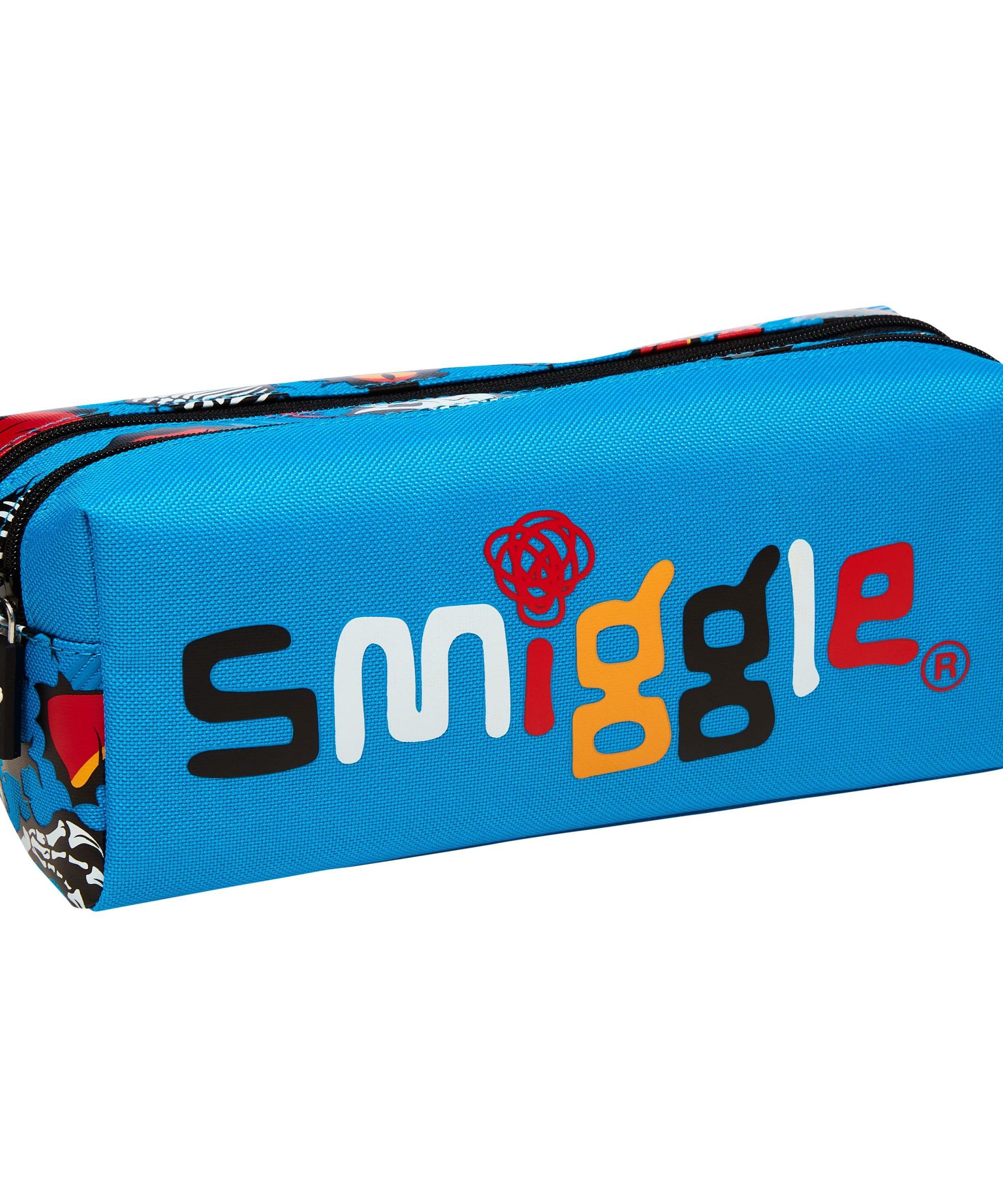 Smiggle - Peppy Çift Gözlü Klasik Kalem Kutusu-Dinossi