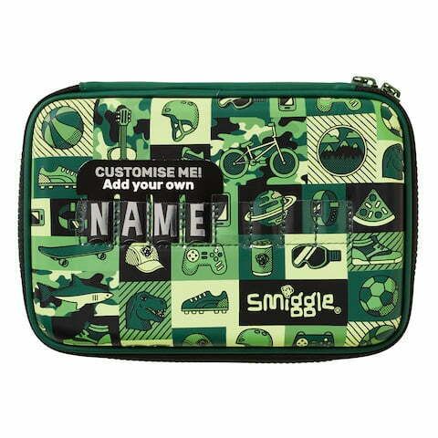 Smiggle - Prime Hardtop İsimlikli Kalem Kutusu-Dinossi