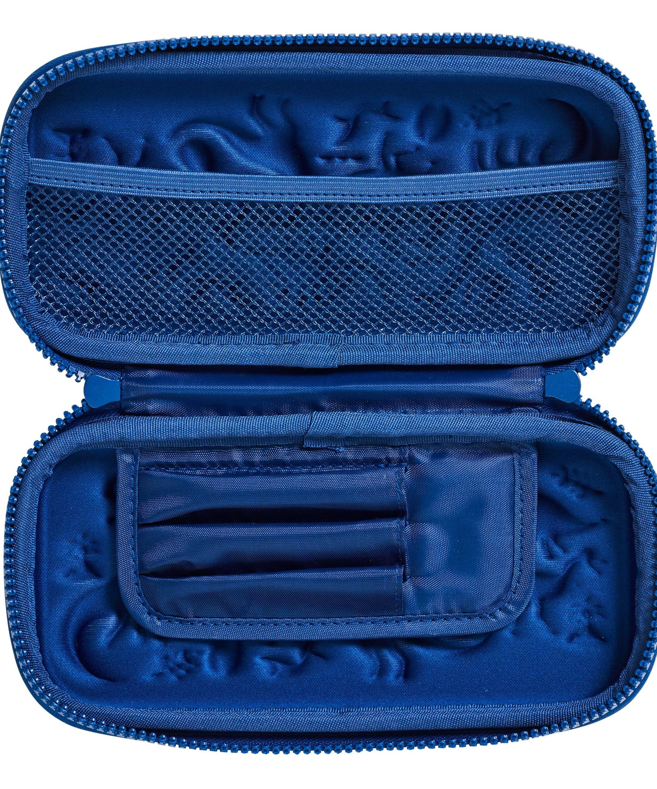 Smiggle - 3D Kabartmalı Hardtop Mavi Küçük Kalem Kutusu-Dinossi