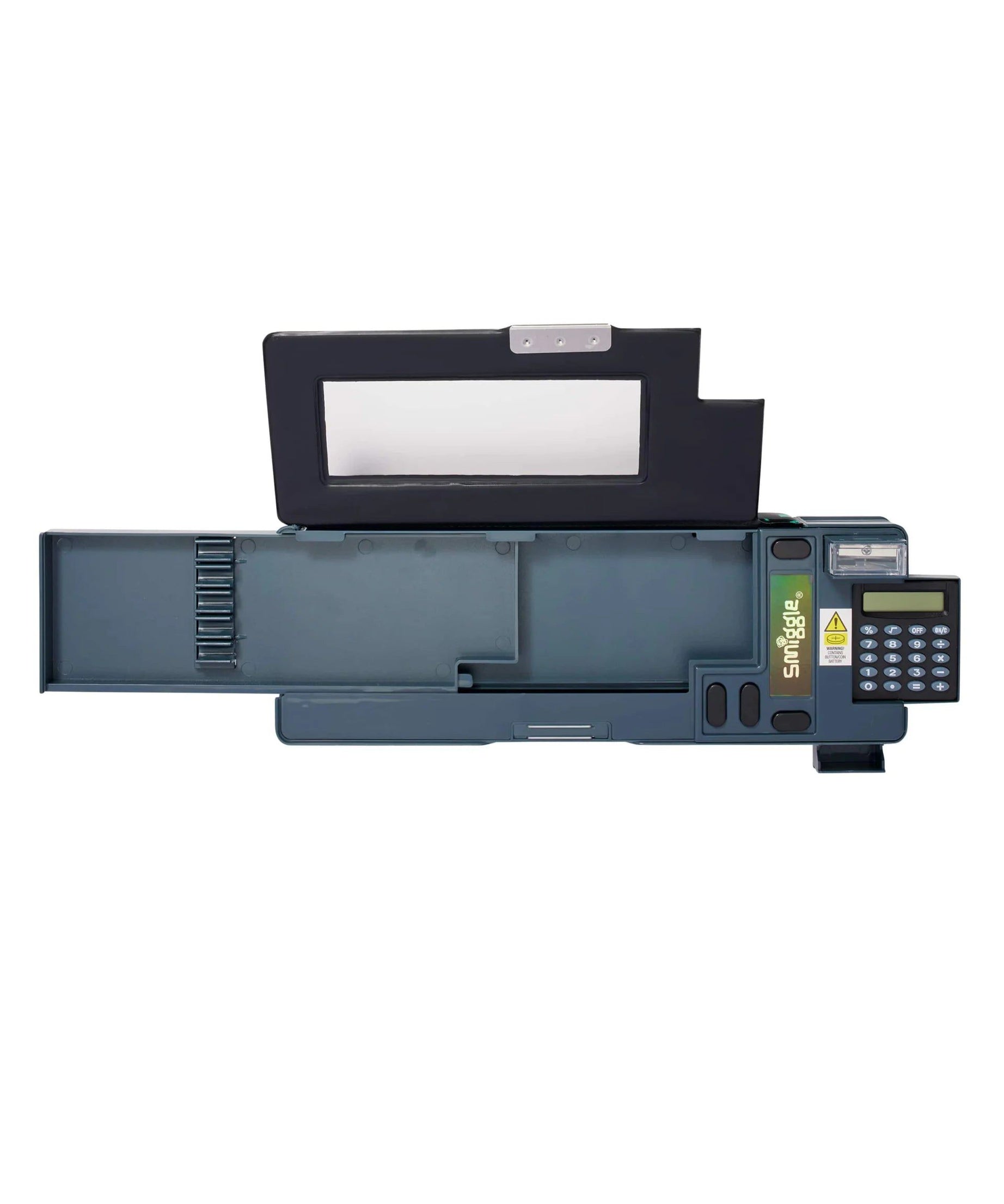 Smiggle - Wild Side Hesap Makineli Poput Otomatik Kalem Kutusu-Dinossi