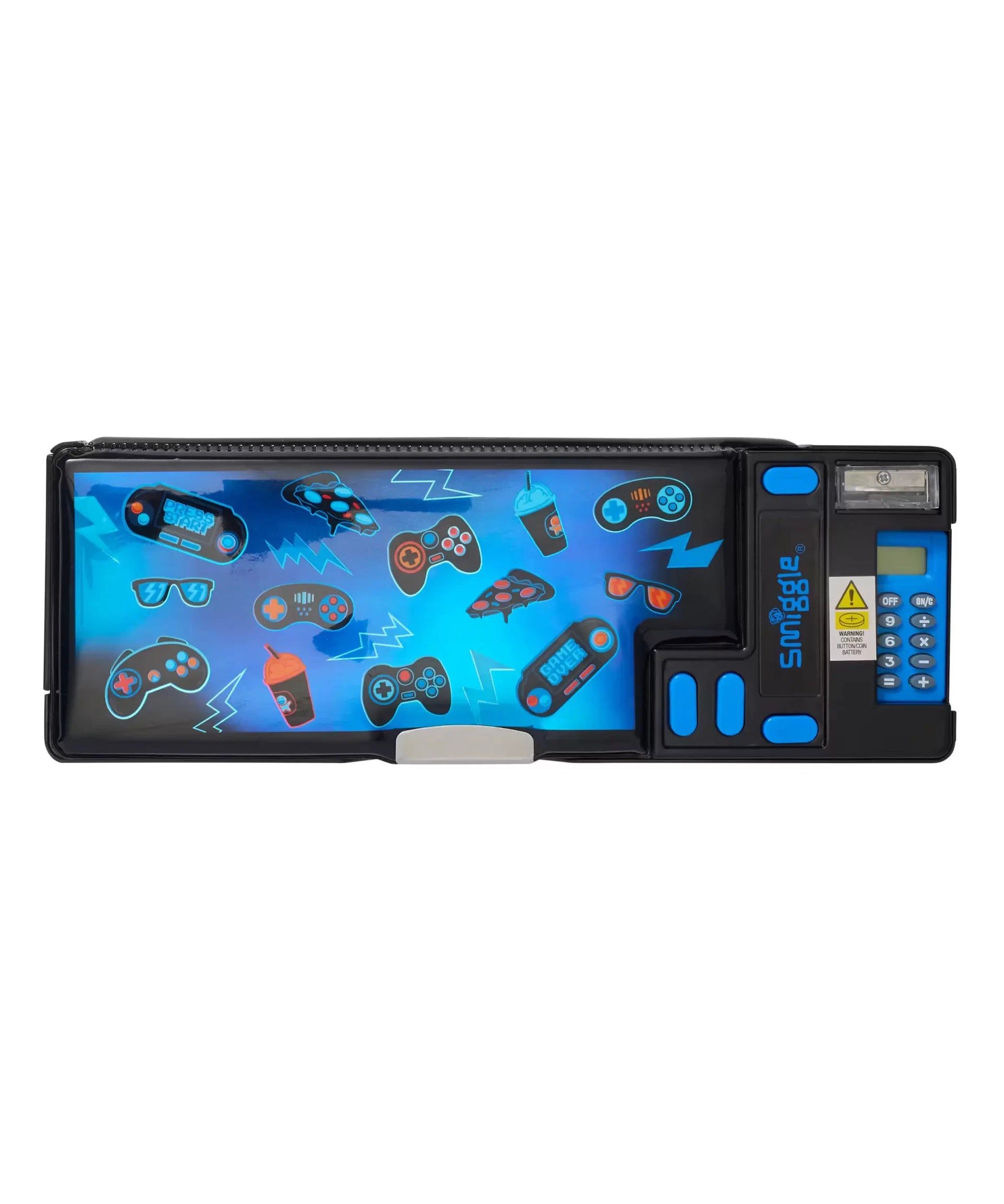 Smiggle - Wonder World Oyun Tutkunu Hesap Makineli Pop Out Otomatik Kalem Kutusu-Dinossi