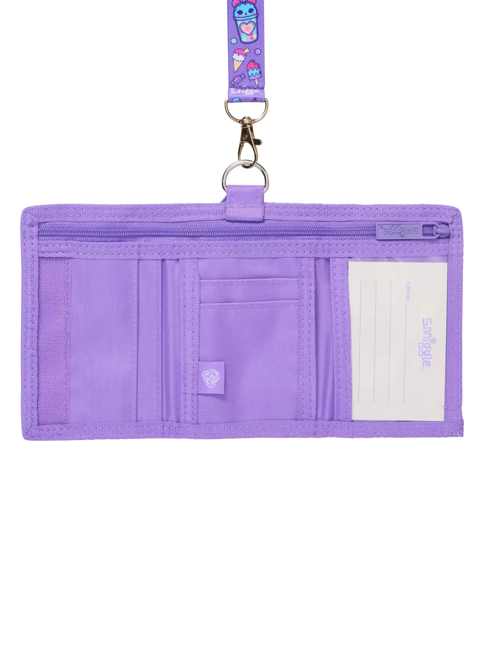 Smiggle - Wonder World Kordonlu Çocuk Cüzdanı-Dinossi