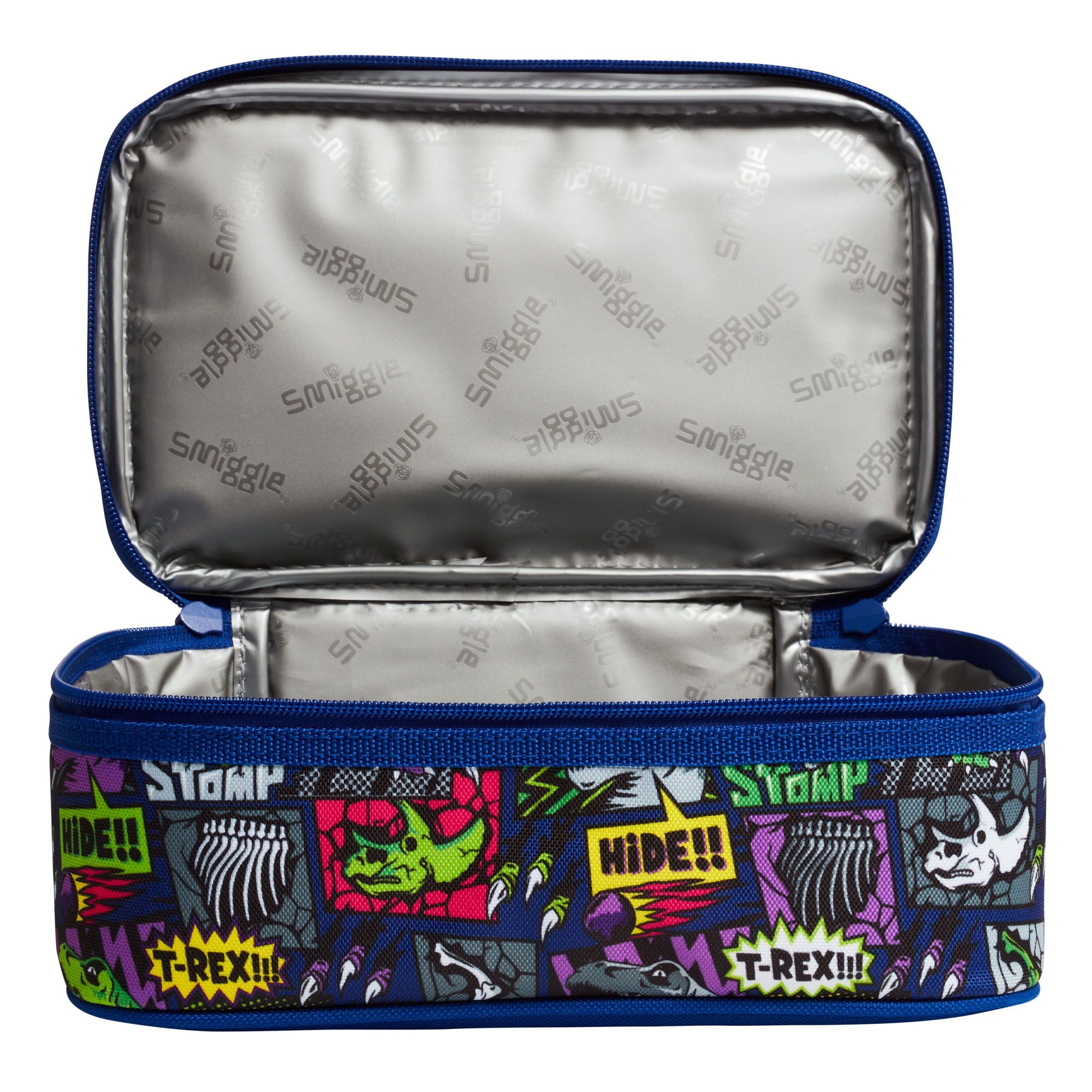 Smiggle - Bright Side Çift Katlı Beslenme Çantası-Dinossi