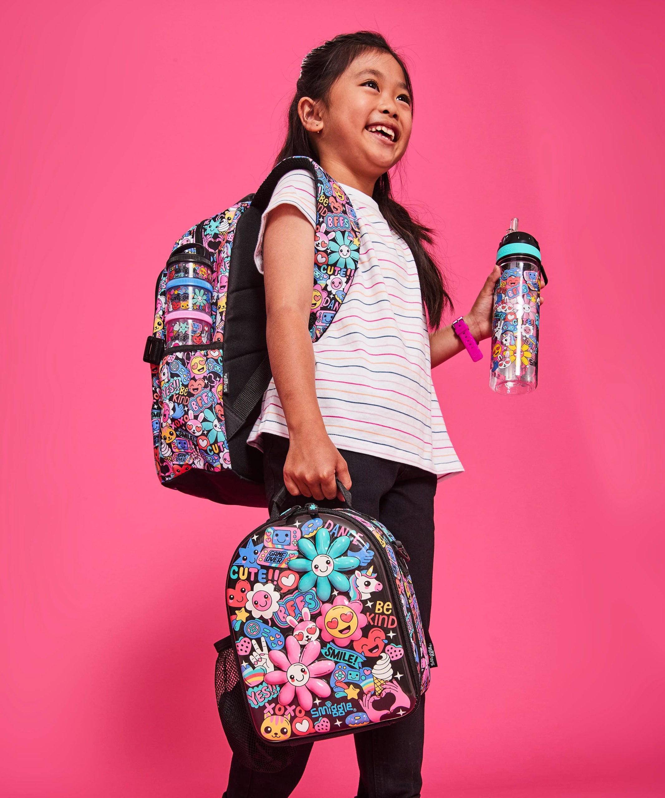 Smiggle - Bright Side 650ML BPA İçermeyen Suluk-Dinossi