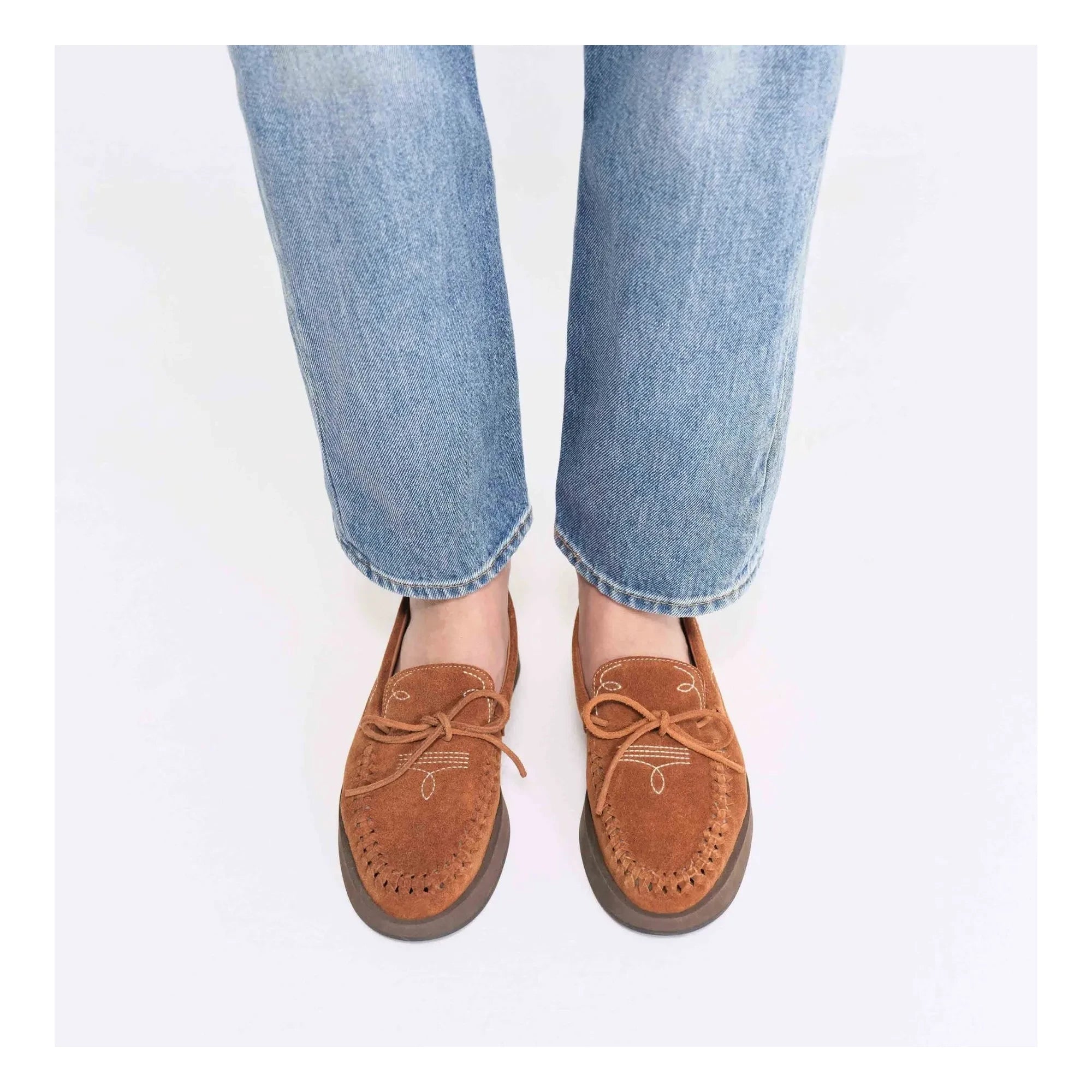 Socque Paris - Totem Süet Loaferlar | Camel