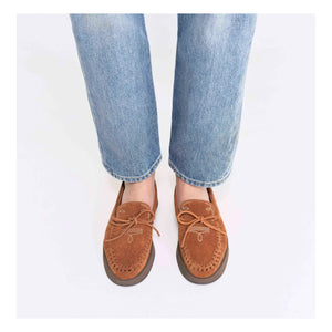 Socque Paris - Totem Wildleder Loafer | Camel