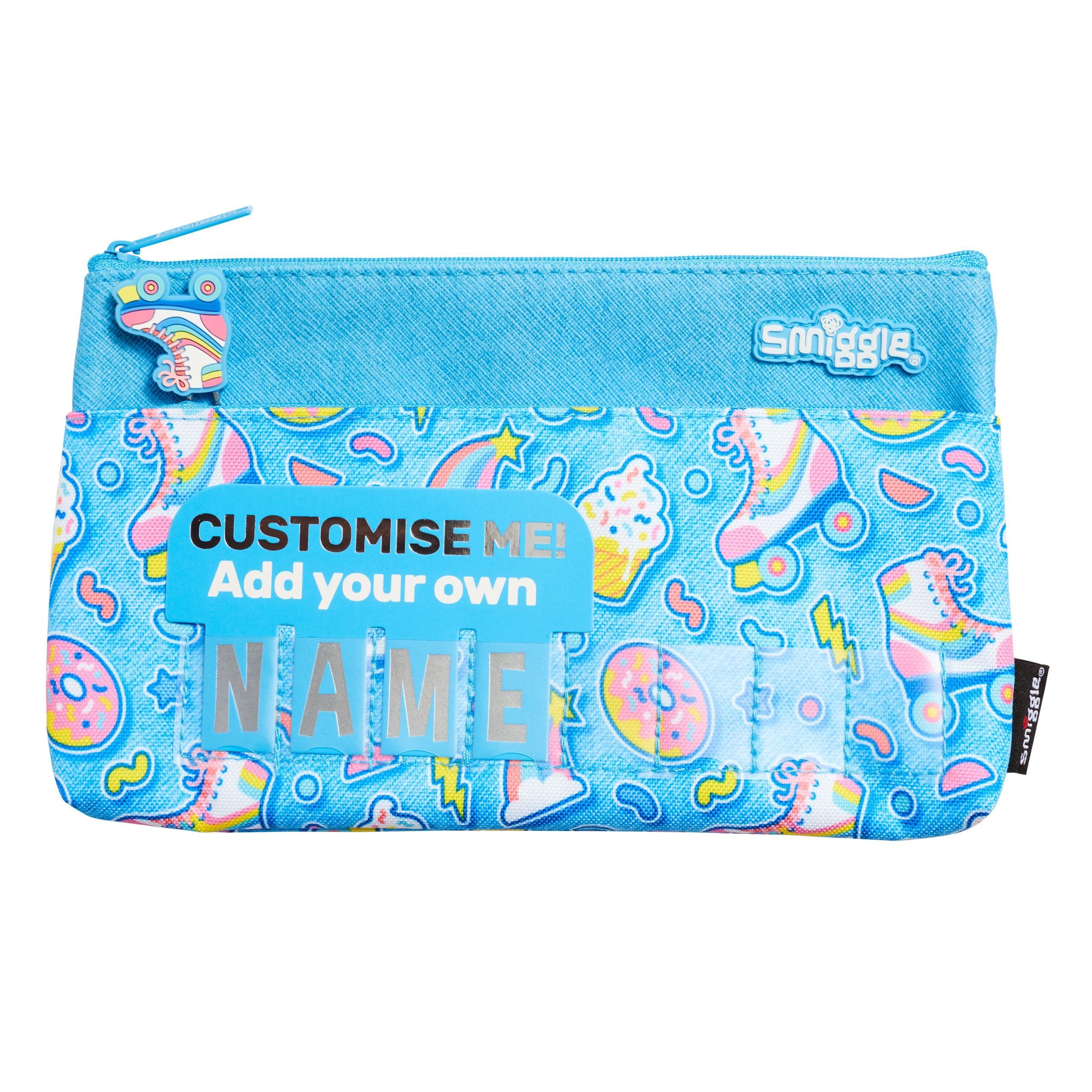 Smiggle - Bright Side İsimlikle Kalem Kutusu ve El Çantası-Dinossi