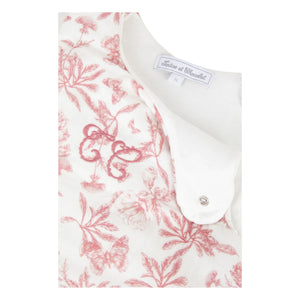 Tartine et Chocolat - Toile de Jouy Baby Sleep Suit | Peach