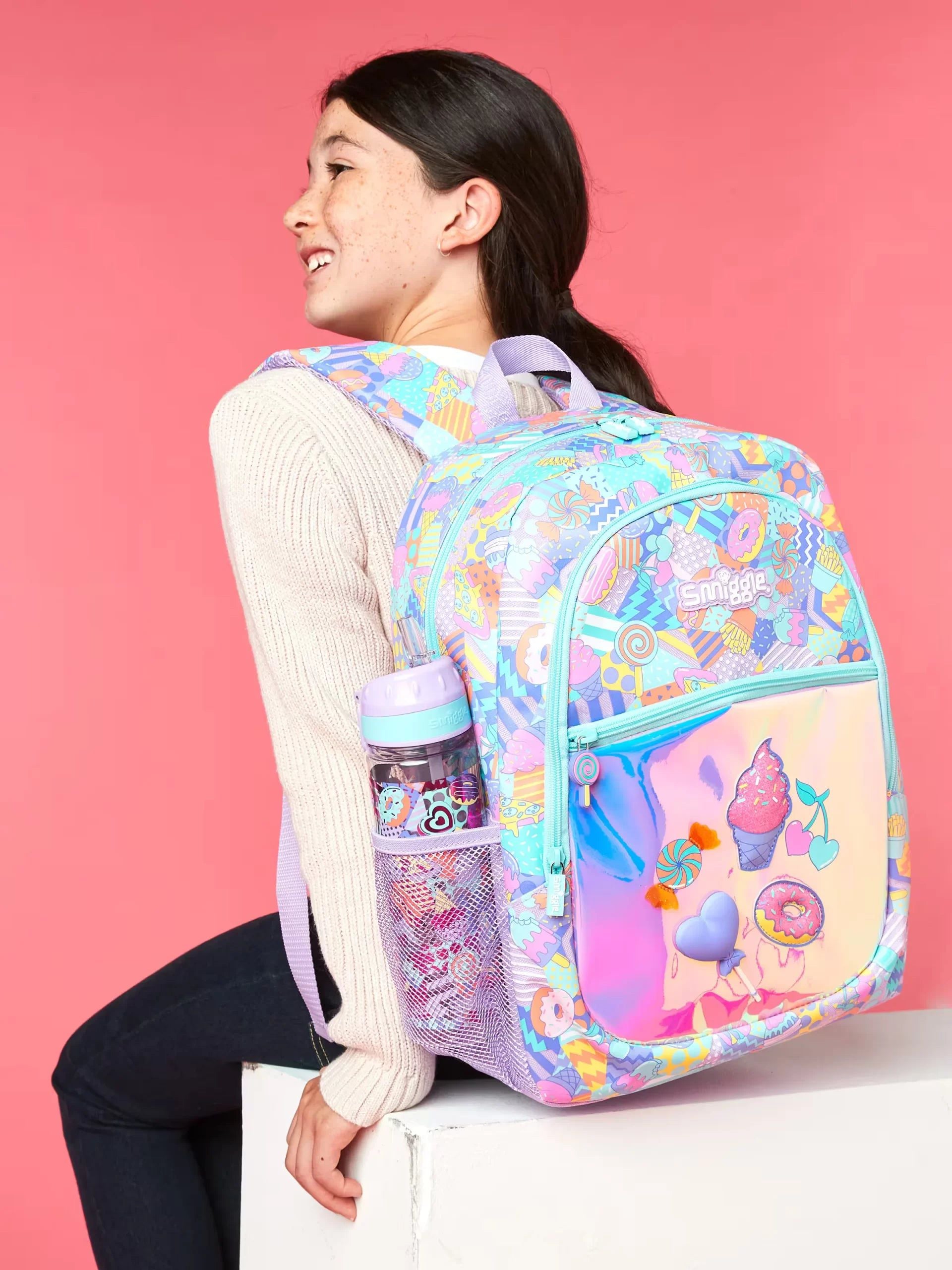 Smiggle - Away 3'lü Okul Çanta Seti-Dinossi