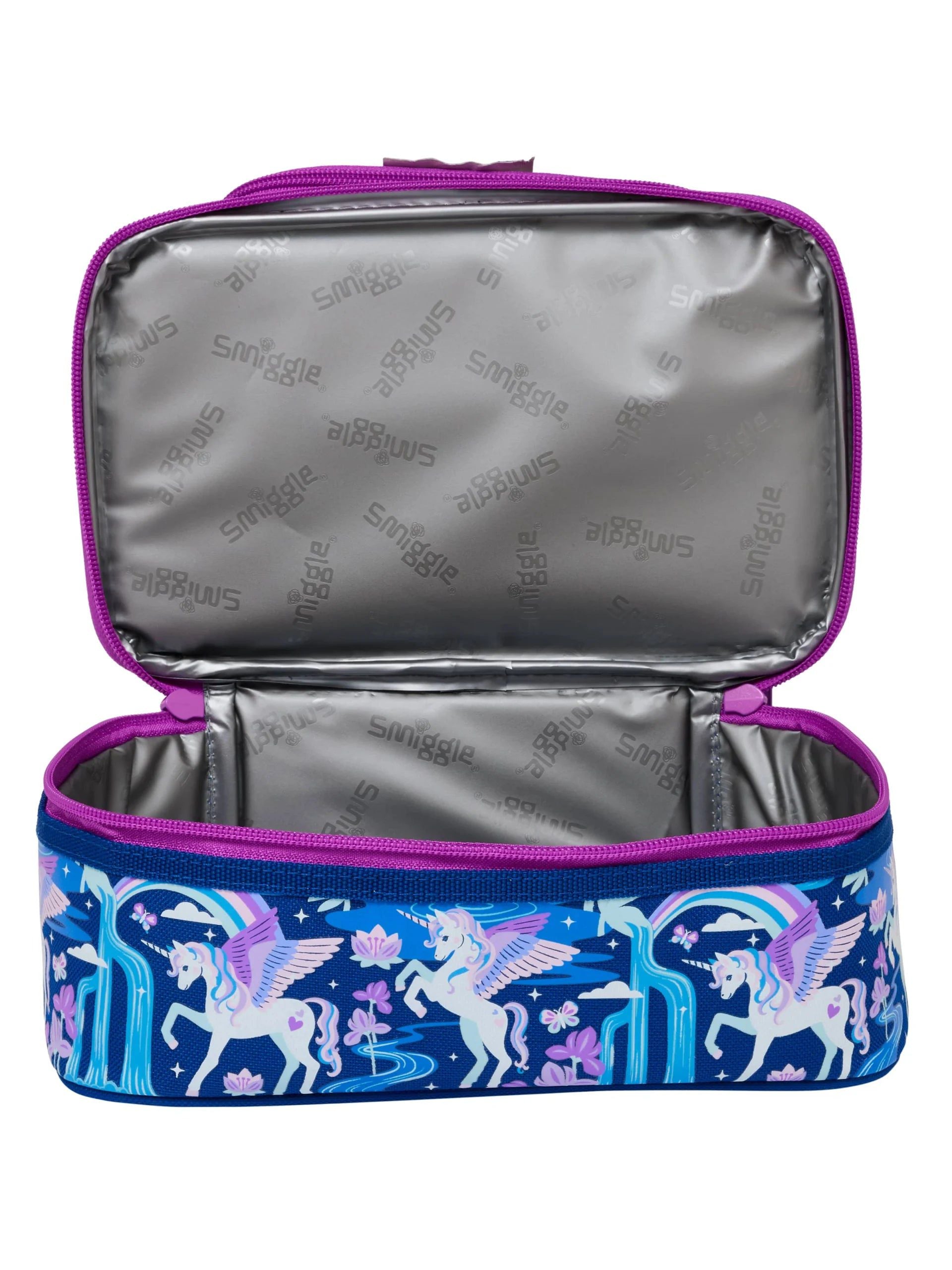 Smiggle - Away Çift Katlı Askılı Beslenme Çantası-Dinossi