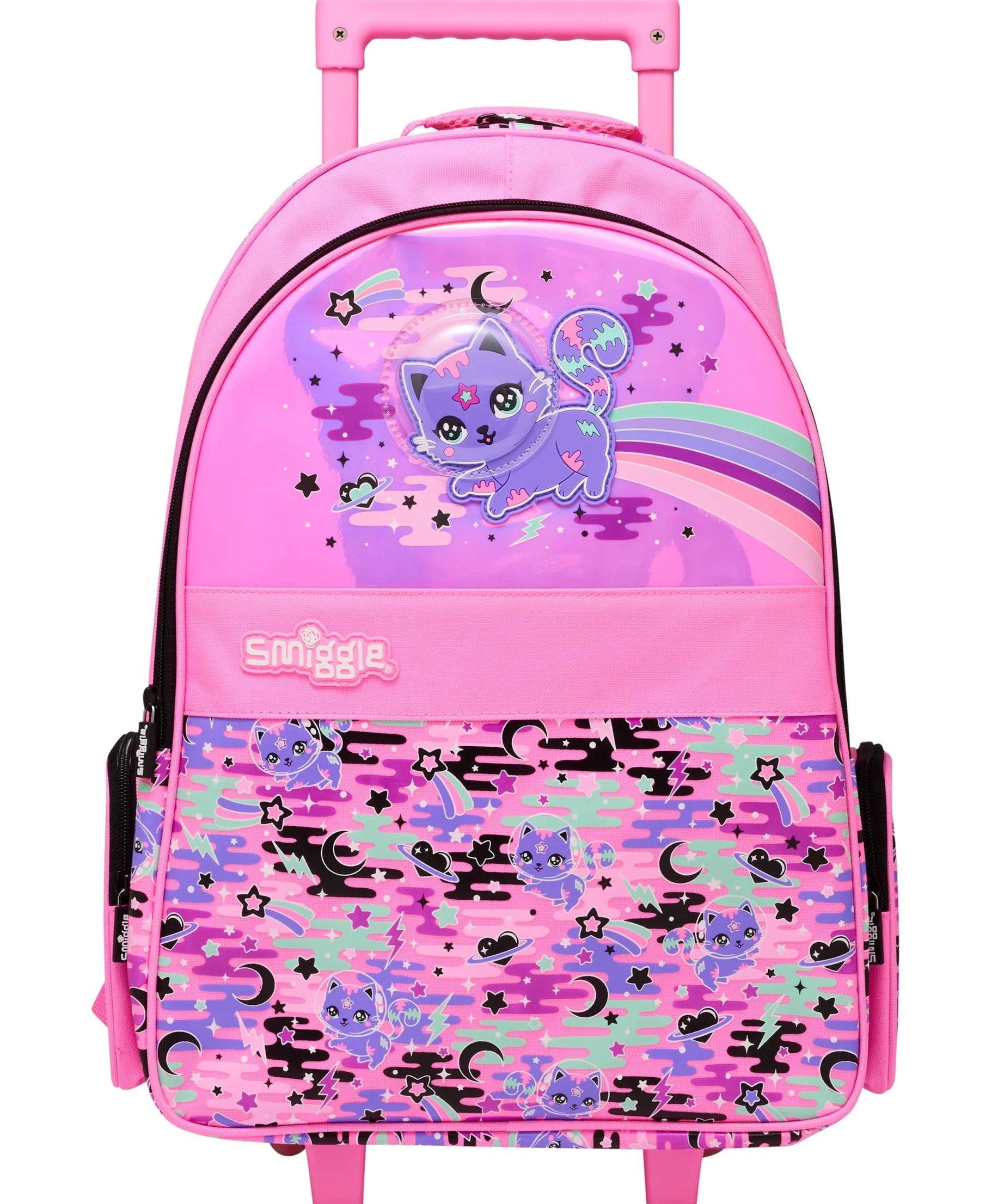 Smiggle - Away Çekçekli Işıklı Sırt Çantası-Dinossi