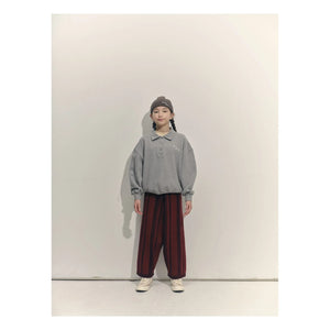 Main Story - Organik Pamuklu Polo Yaka Sweatshirt | Gri