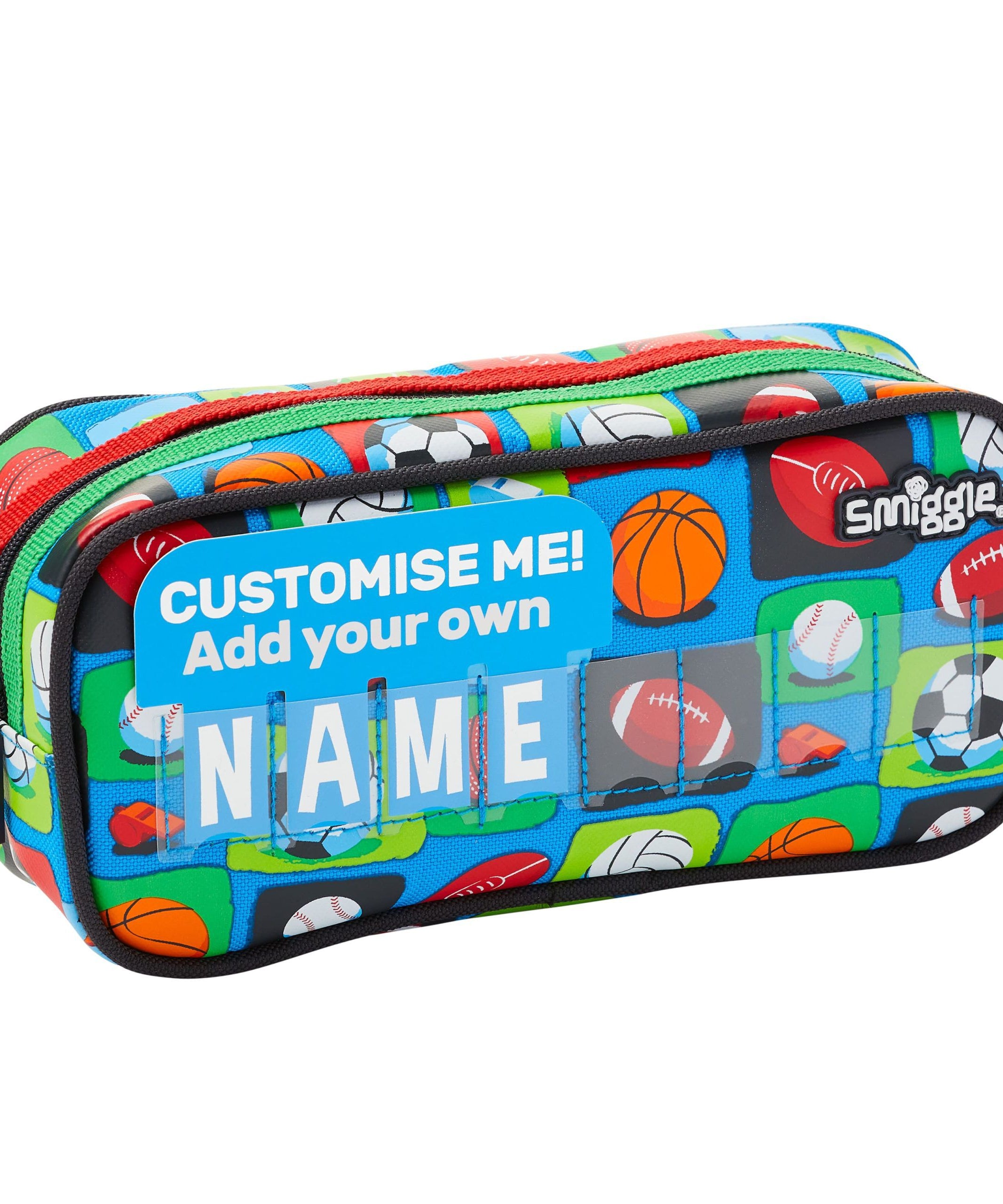 Smiggle - Sky Hi Junior İsimlikli Tek Gözlü Kalem Kutusu-Dinossi