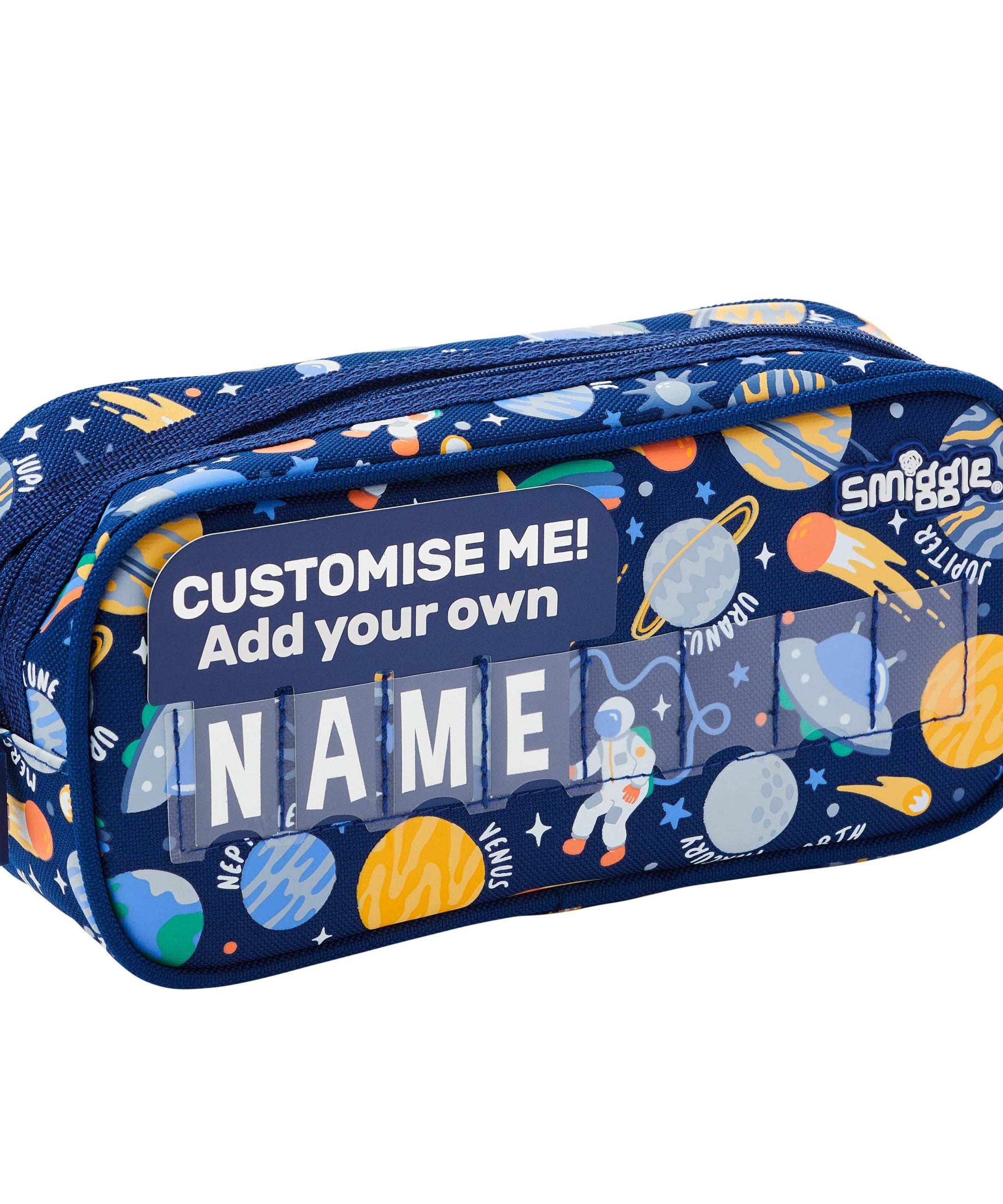 Smiggle - Sky Hi Junior İsimlikli Tek Gözlü Kalem Kutusu-Dinossi