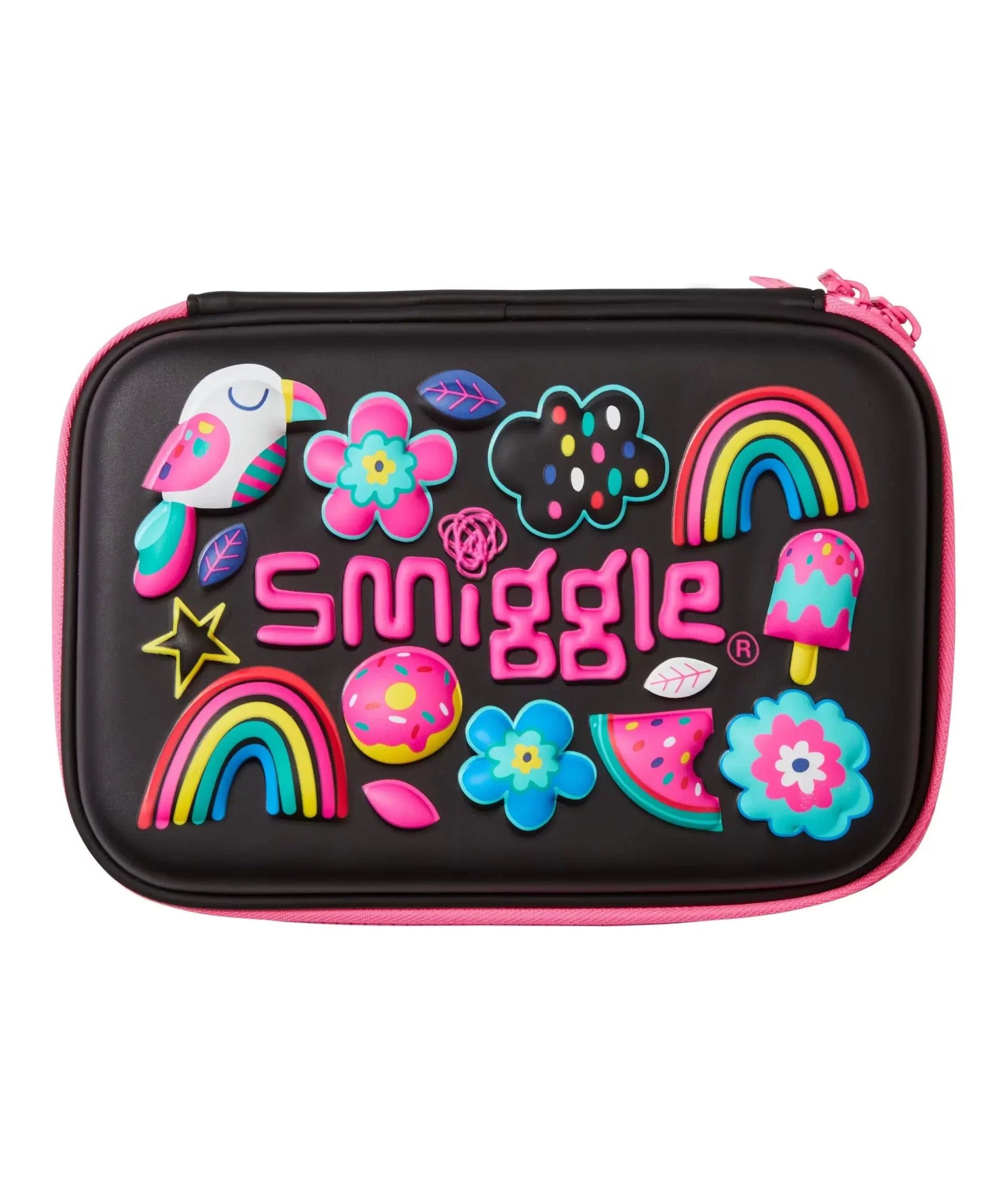 Smiggle - Drift Hardtop İkili Kalem Kutusu-Dinossi