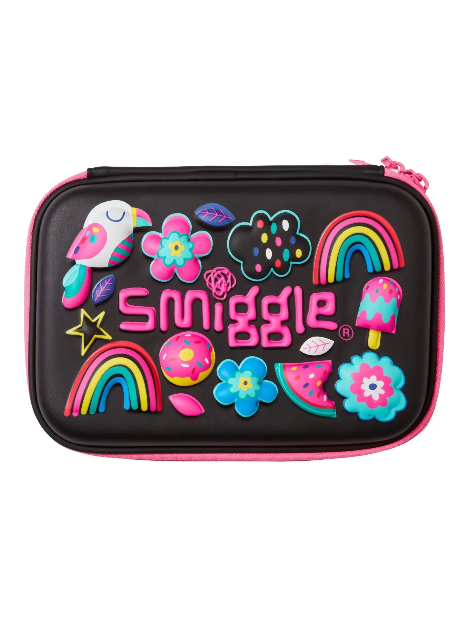 Smiggle - Drift Hardtop İkili Kalem Kutusu-Dinossi