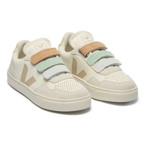 Veja - Veja x Bonpoint Small V-90 Deri O.T. Scratch Spor Ayakkabı | Gri