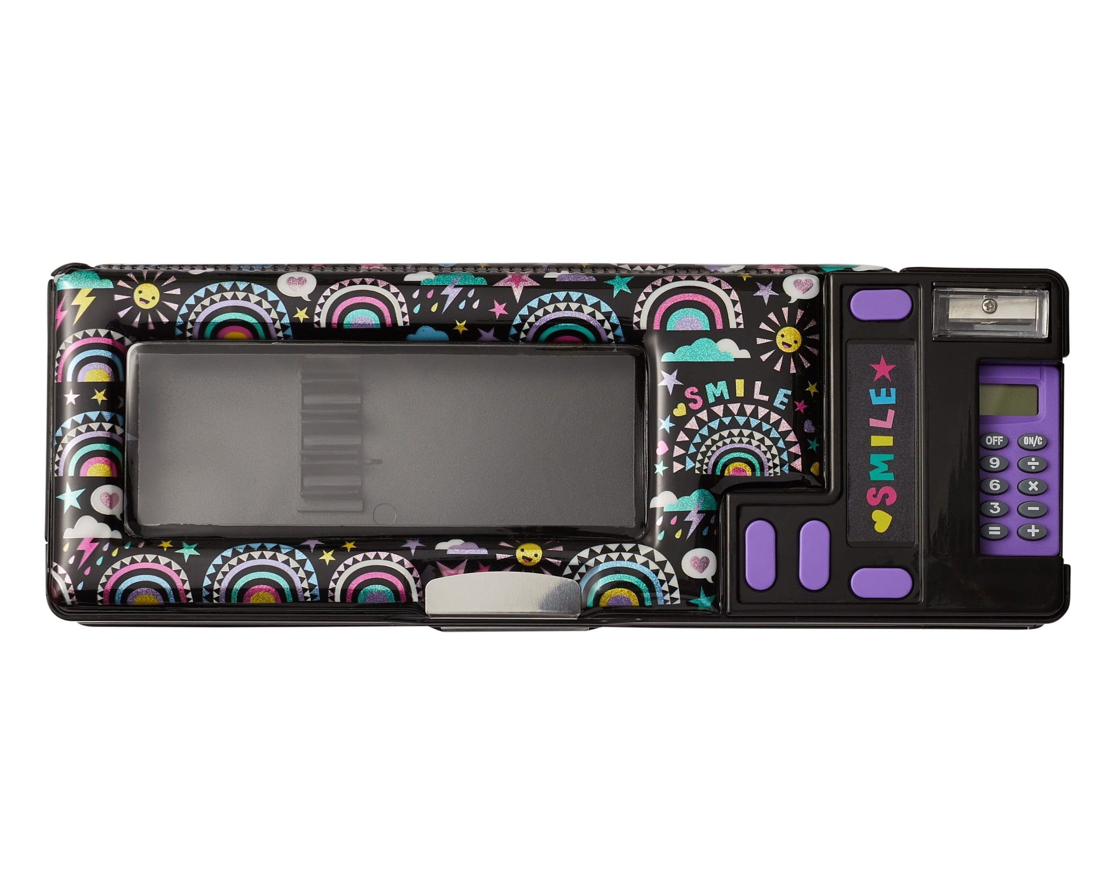 Smiggle - Better Together Hesap Makineli Poput Otomatik Kalem Kutusu-Dinossi