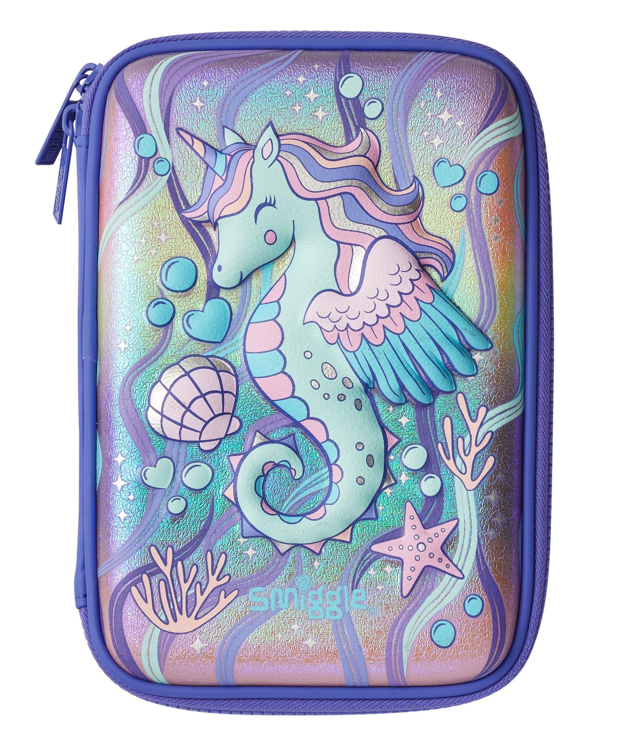 Smiggle - Better Together Kabartmalı Kalem Kutusu-Dinossi