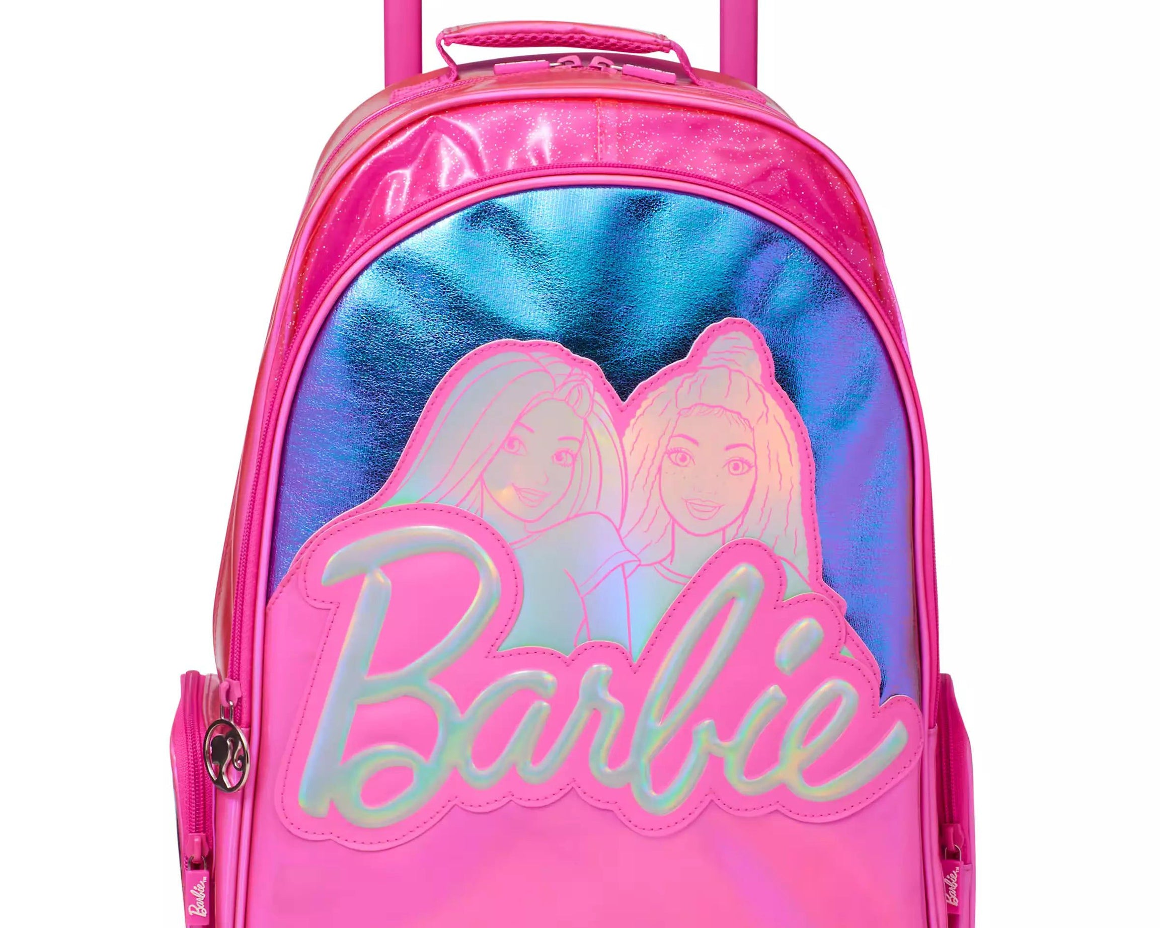 Smiggle - Barbie Çekçekli Işıklı Tekerlekli Çanta-Dinossi