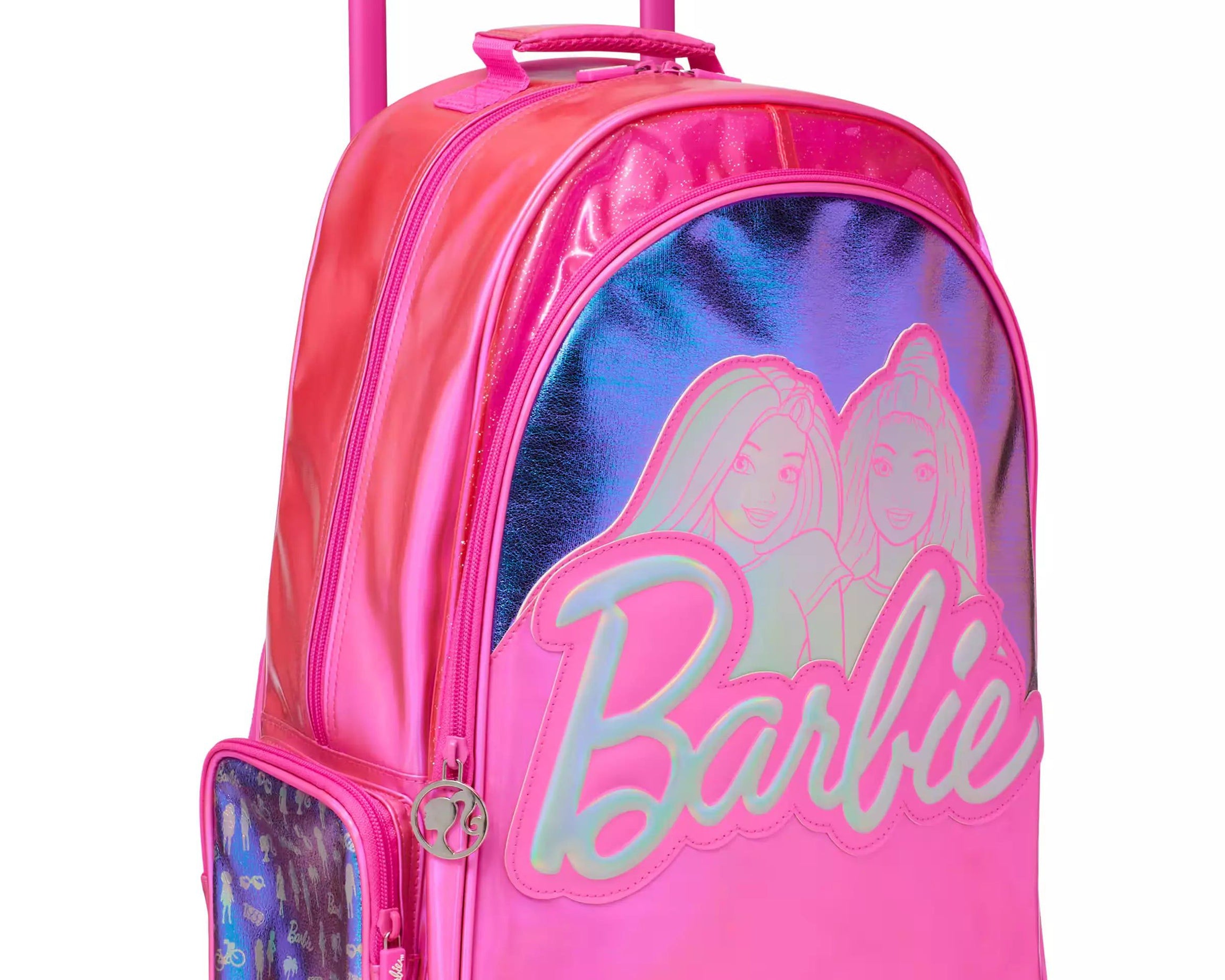 Smiggle - Barbie Çekçekli Işıklı Tekerlekli Çanta-Dinossi