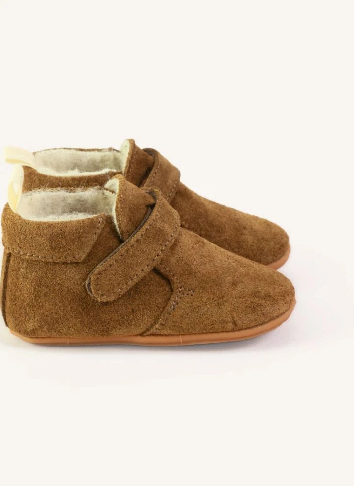 Lazare - Achille Lined Slippers | Olive Brown