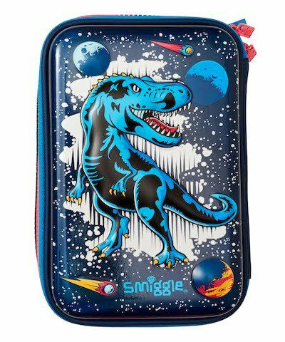 Smiggle - Moonlit Üçlü Hardtop Kalem Kutusu-Dinossi