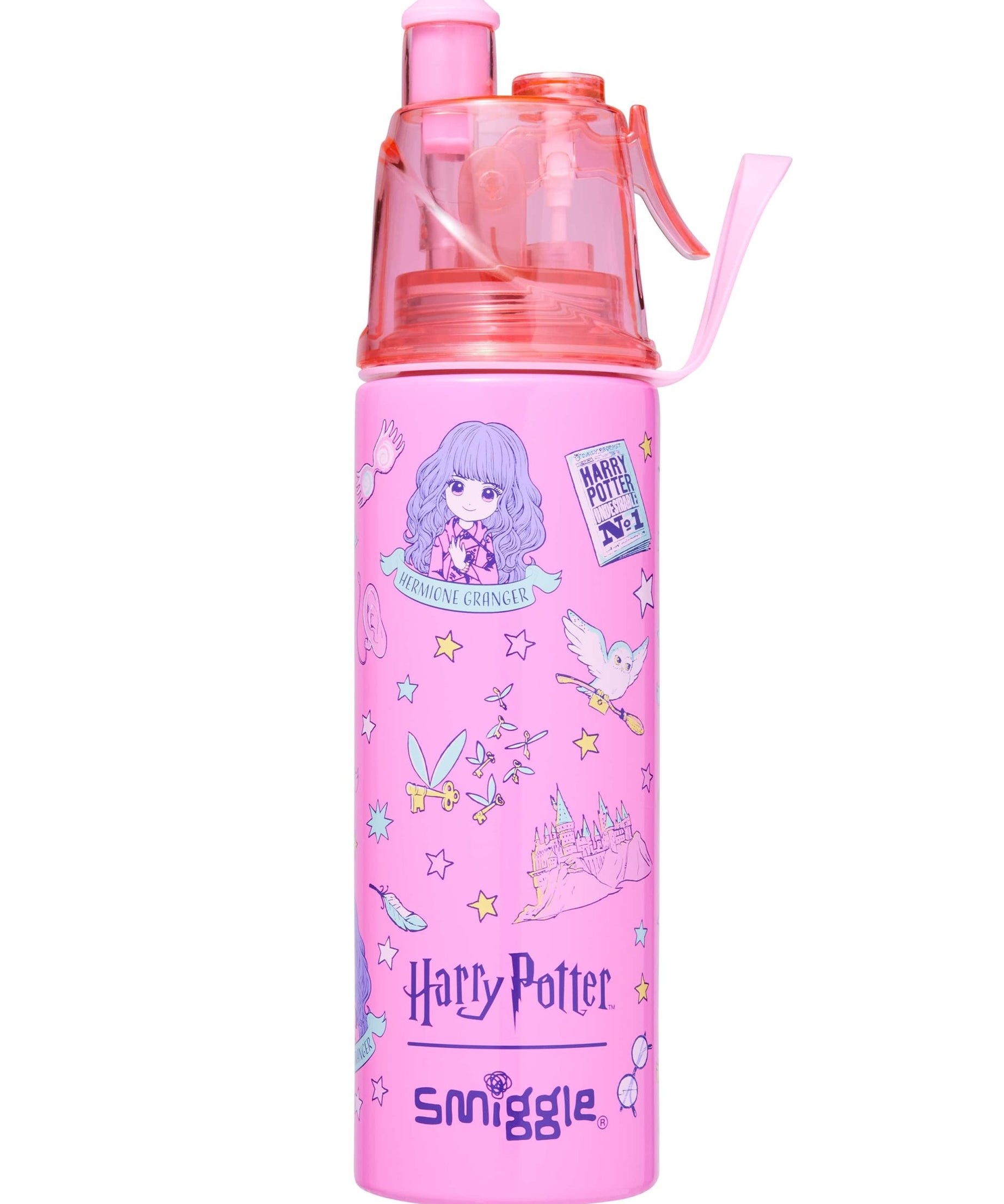 Smiggle - Harry Potter Su Püskürtmeli 500ML Çelik Matara-Dinossi