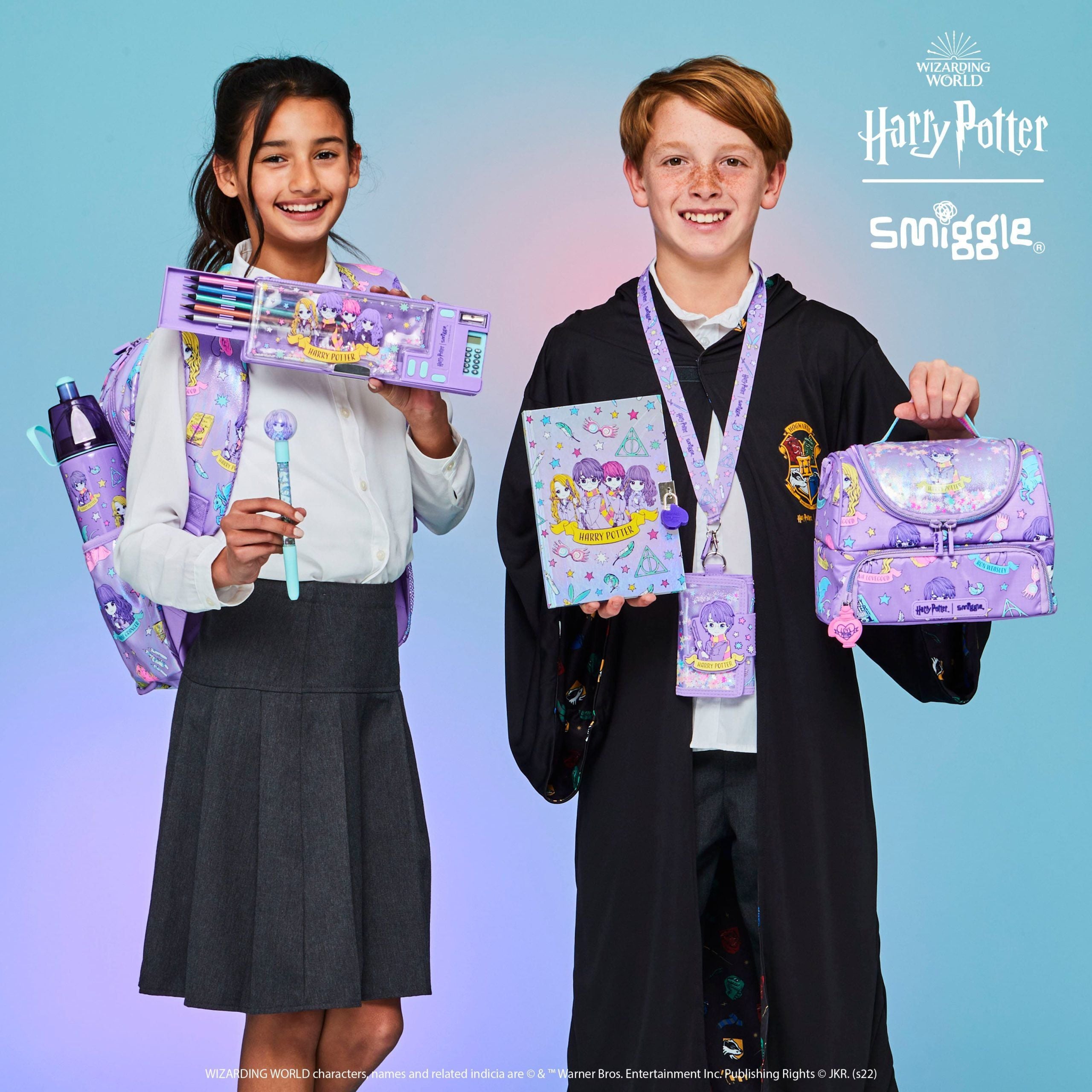 Smiggle - Harry Potter Hesap Makineli Otomatik Kalem Kutusu-Dinossi