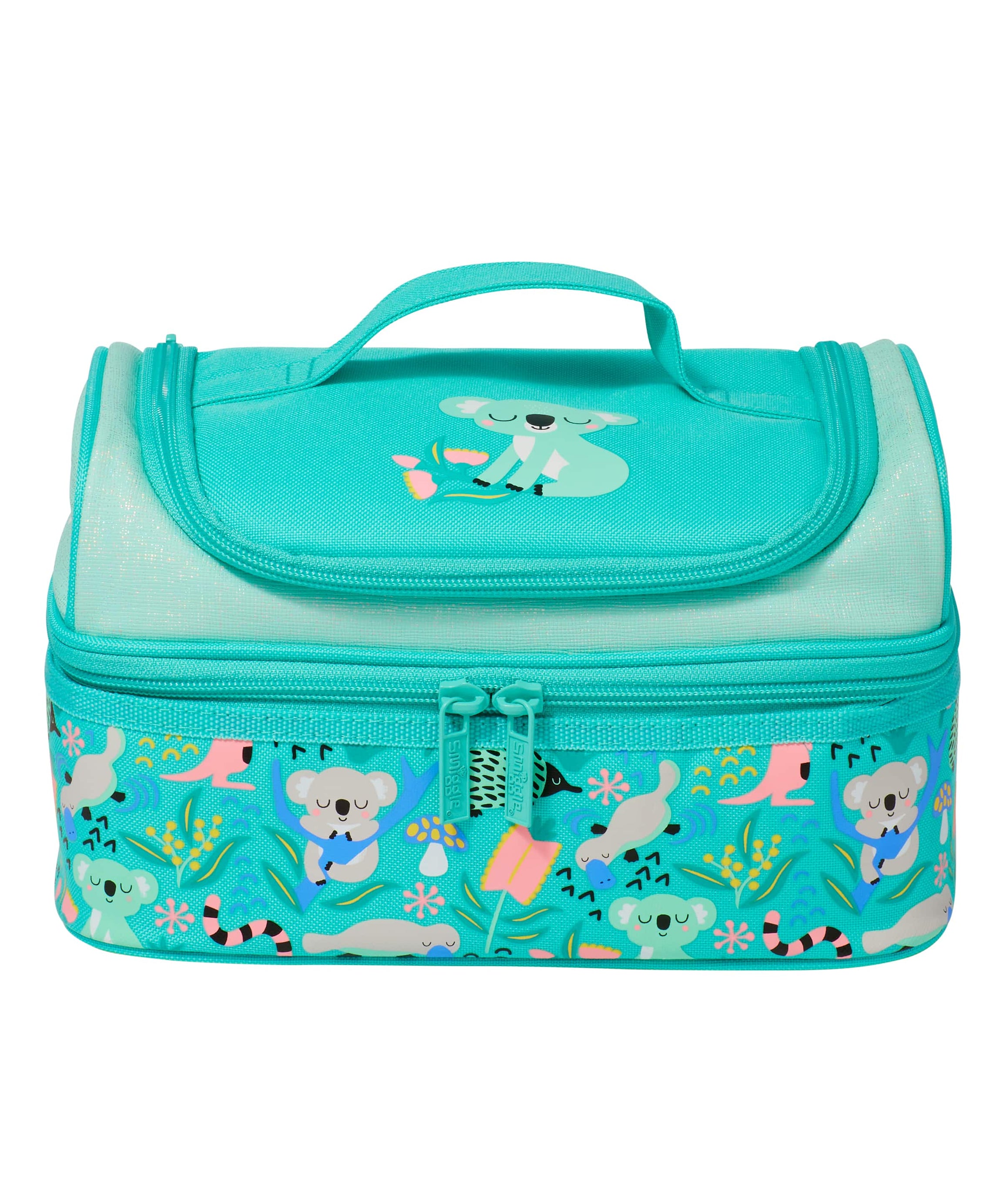 Smiggle - Hi There Çift Katlı Yalıtımlı Beslenme Çantası-Dinossi