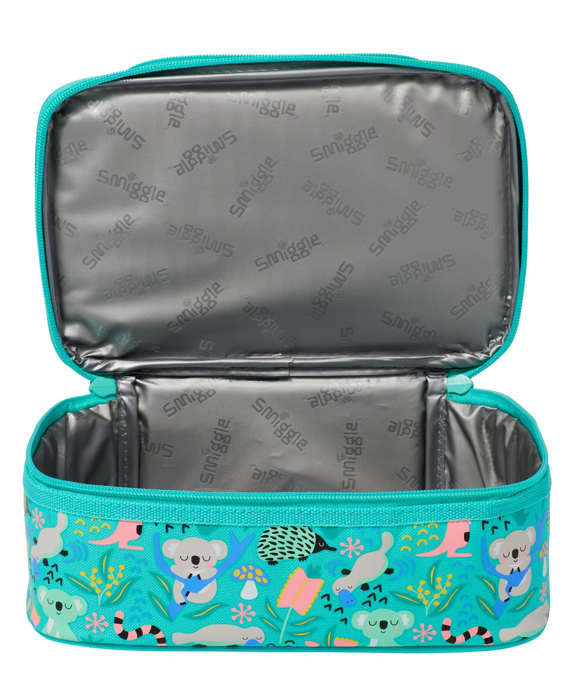 Smiggle - Hi There Çift Katlı Yalıtımlı Beslenme Çantası-Dinossi